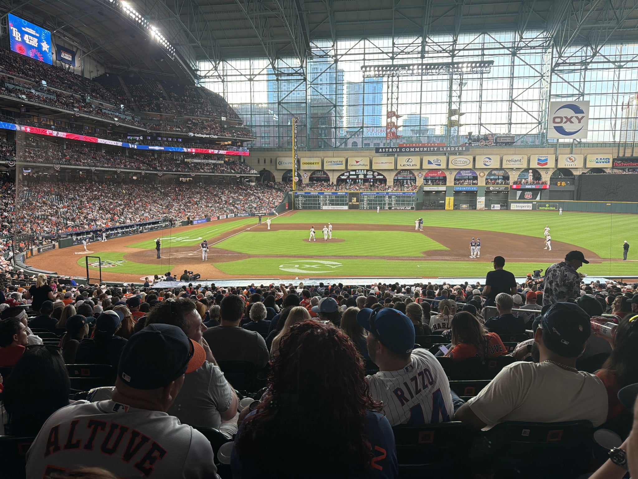 Real Fan View taken from Section 124 at Daikin Park by Sean R