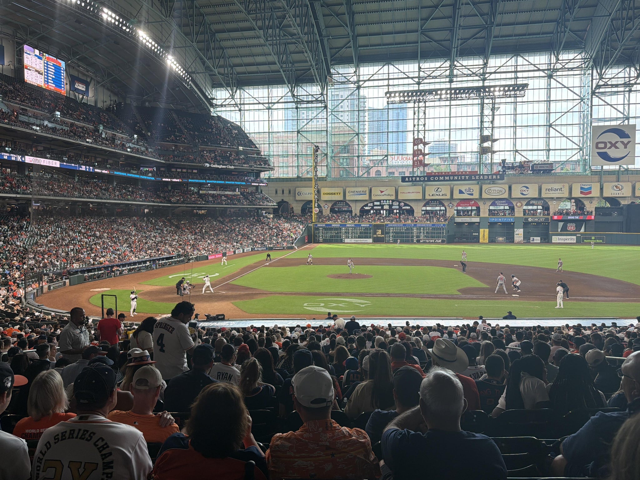 Real Fan View taken from Section 124 at Daikin Park by Sean R