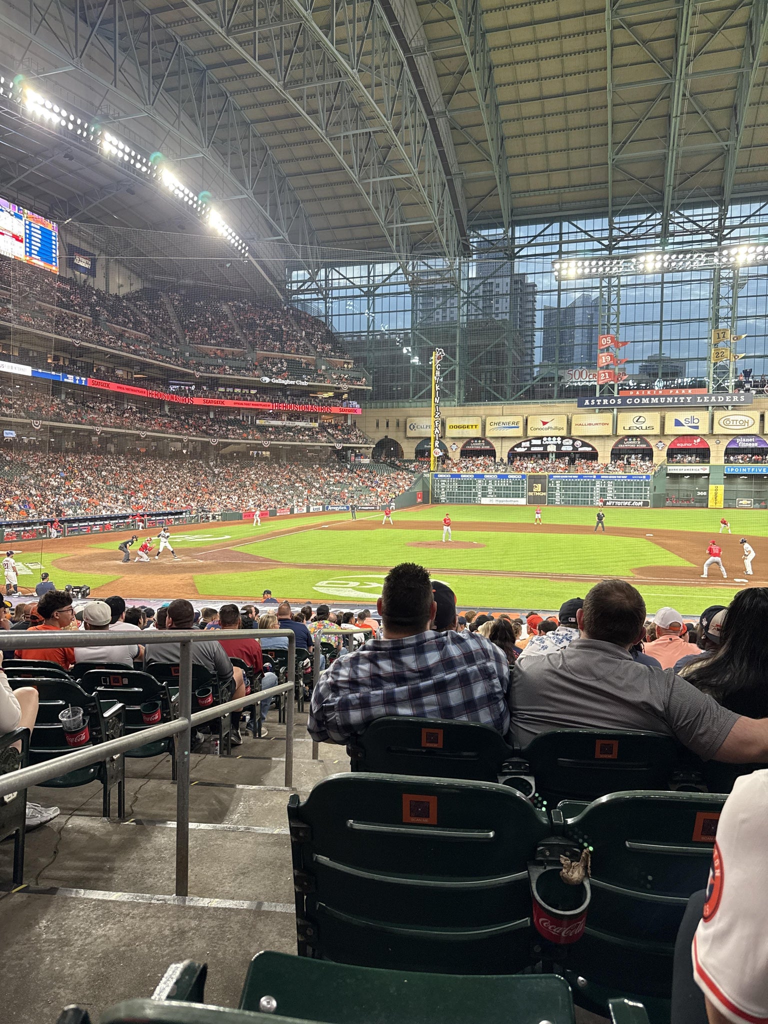 Real Fan View taken from Section 125 at Daikin Park by Marcela G