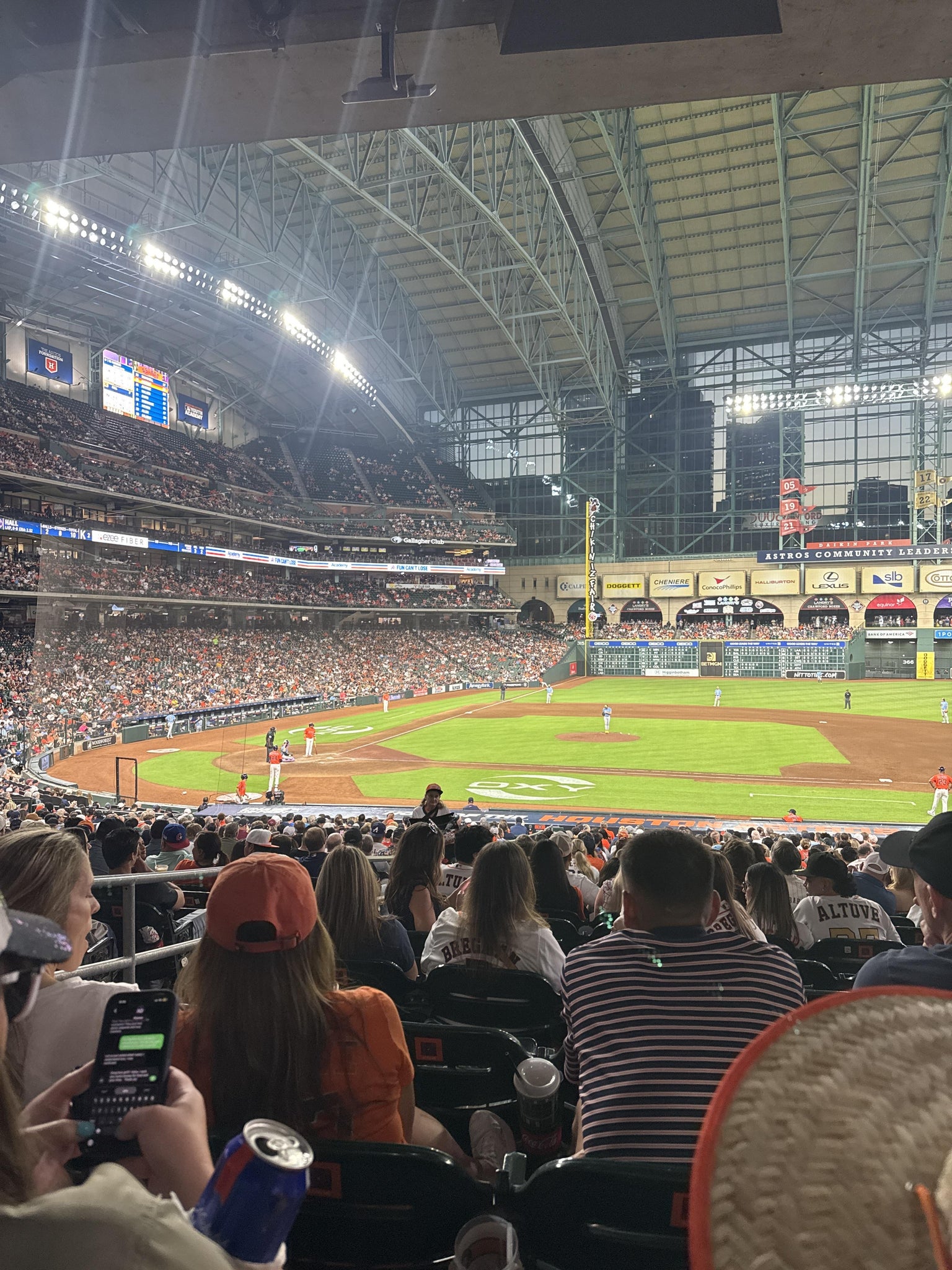 Real Fan View taken from Section 125 at Daikin Park by Hunter C