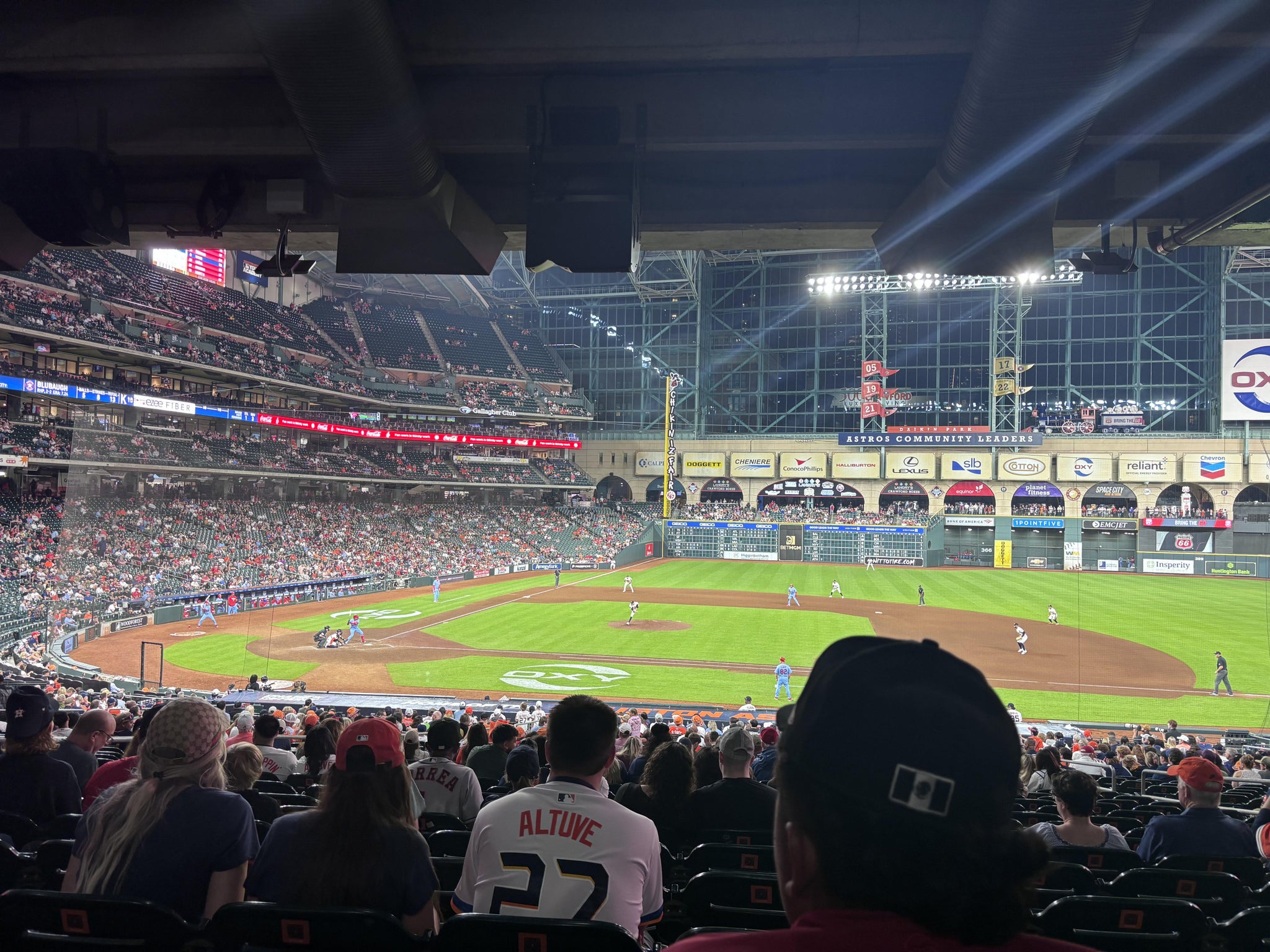 Real Fan View taken from Section 125 at Daikin Park by Michael T