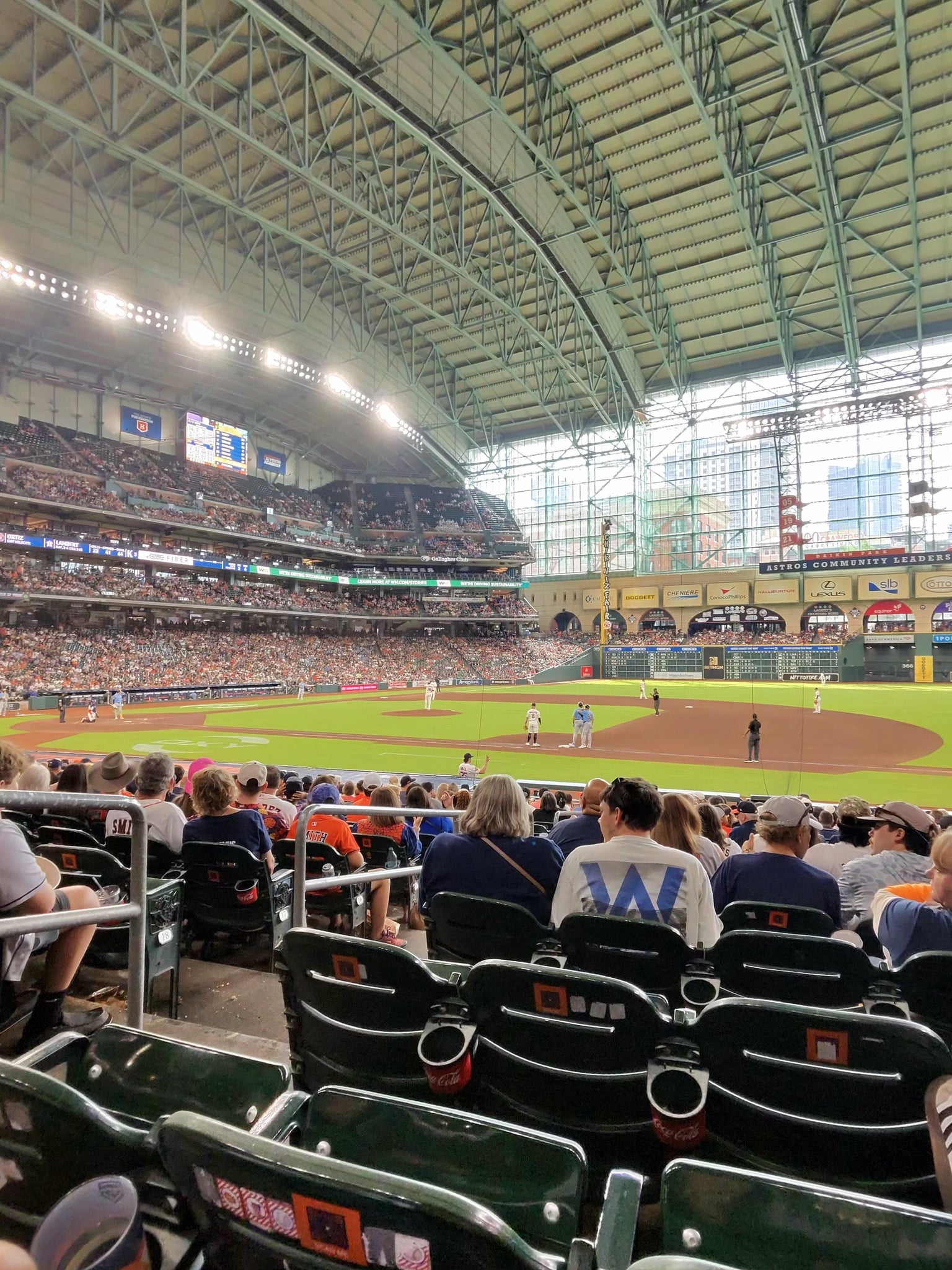 Real Fan View taken from Section 127 at Daikin Park by Diana P