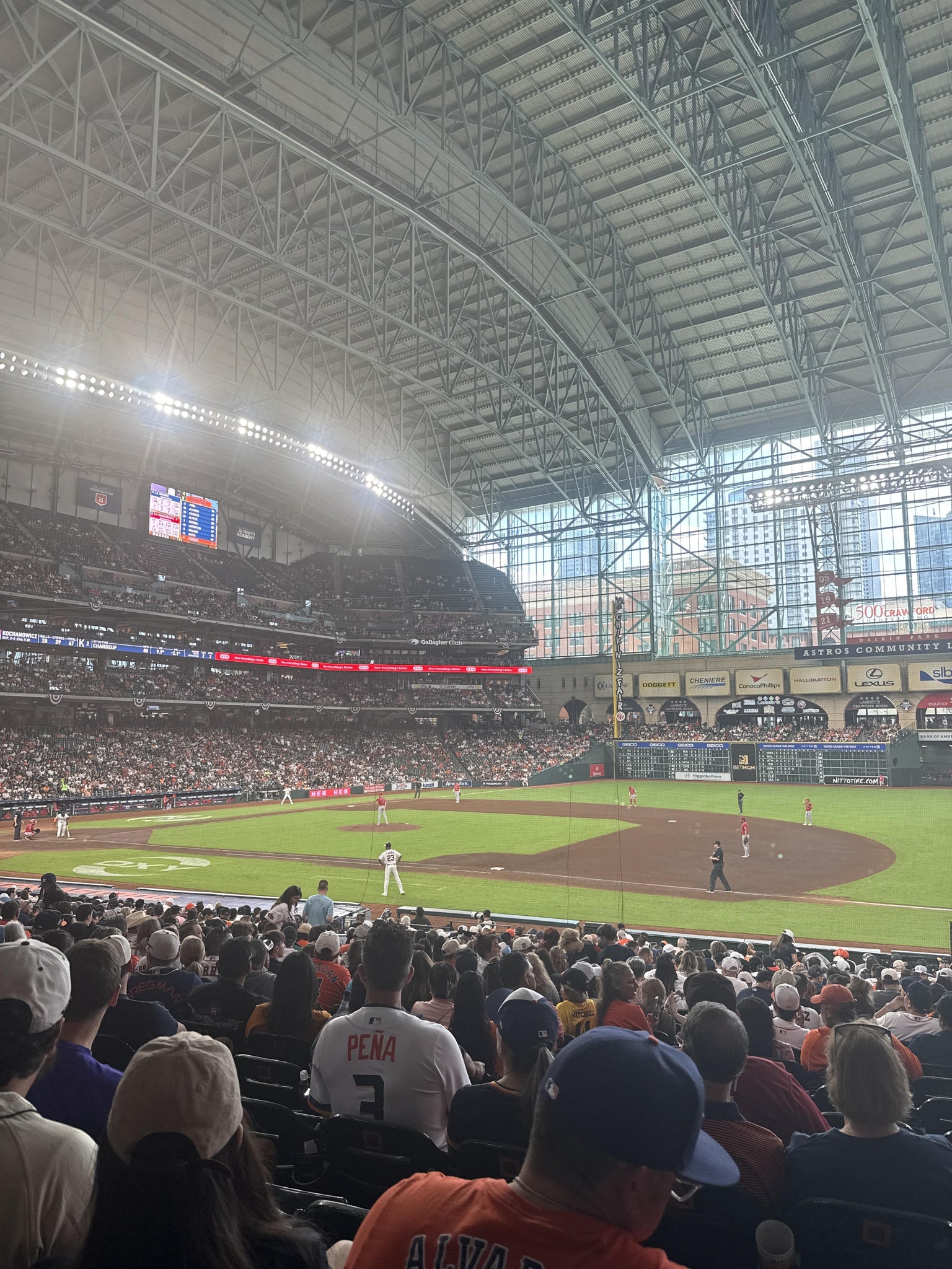 Real Fan View taken from Section 127 at Daikin Park by Merlyn M
