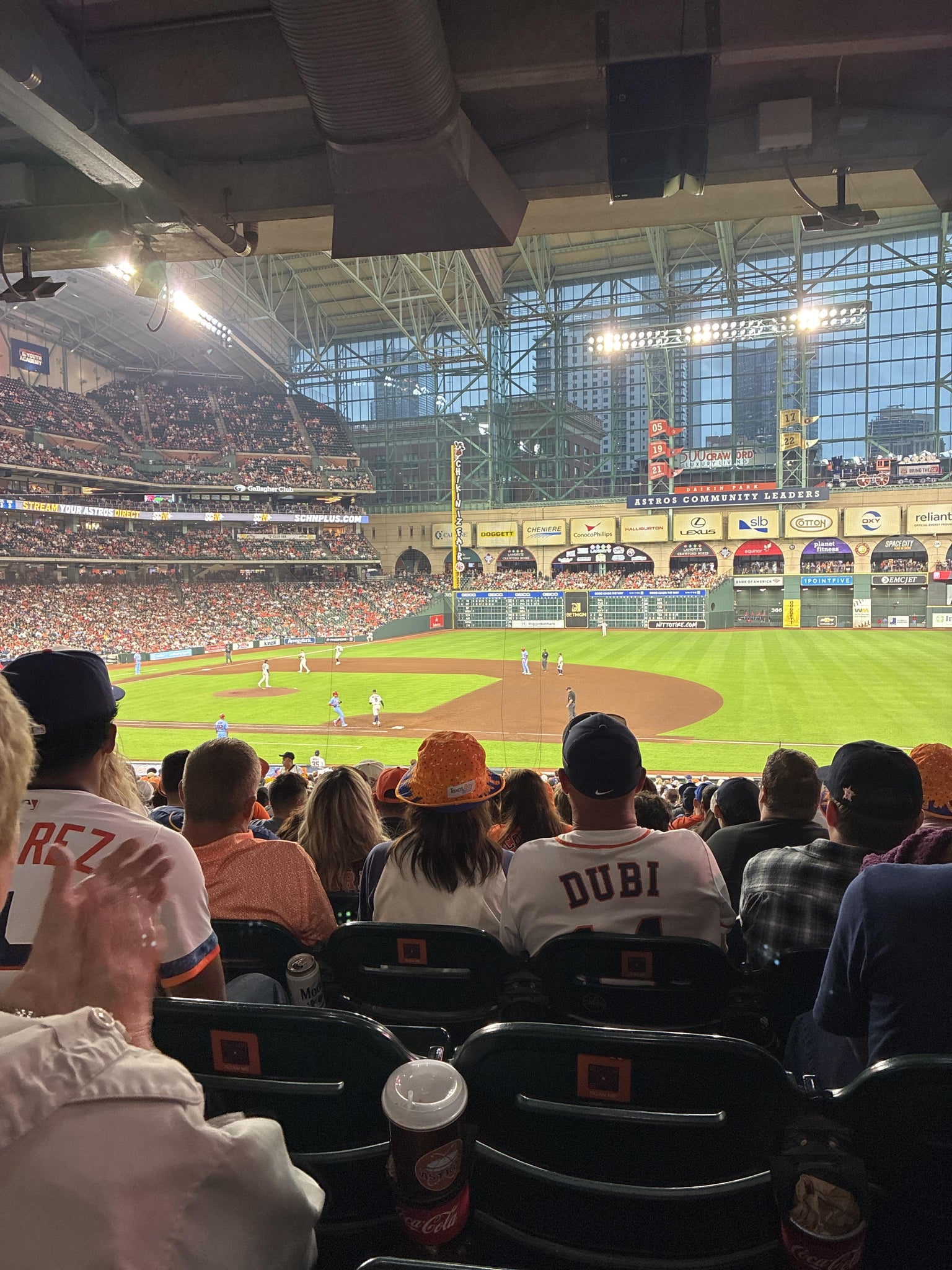 Real Fan View taken from Section 127 at Daikin Park by Rachel S