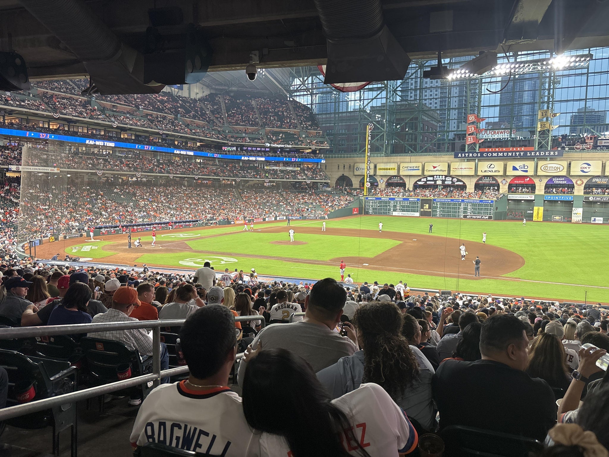 Real Fan View taken from Section 127 at Daikin Park by Mauricio G