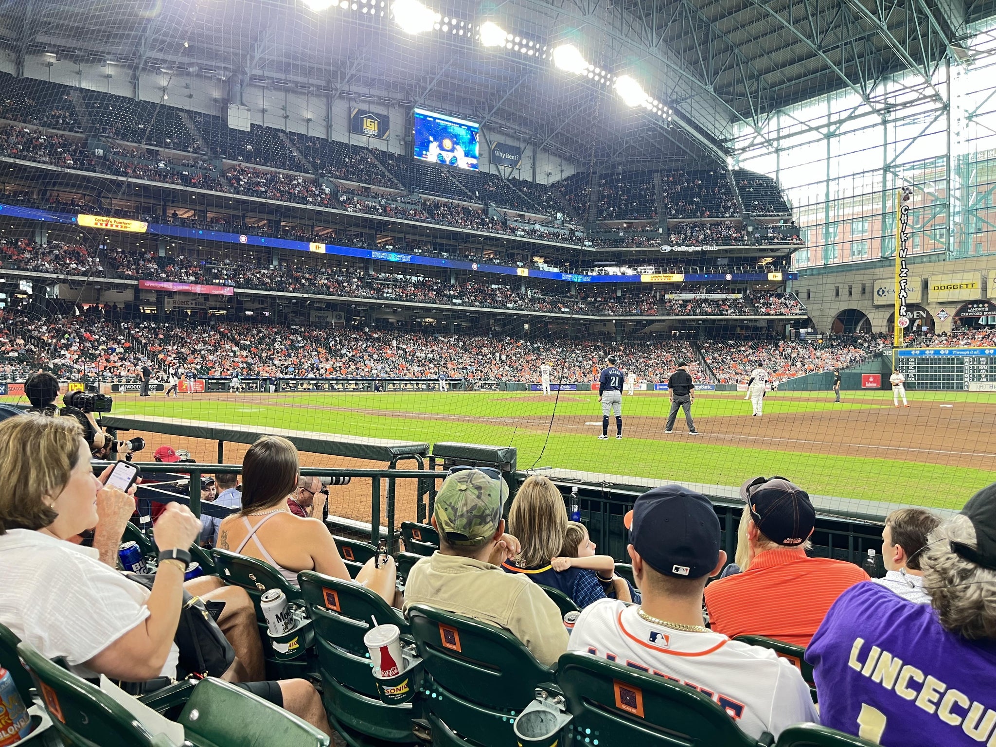 Real Fan View taken from Section 127 at Daikin Park by Theodore R