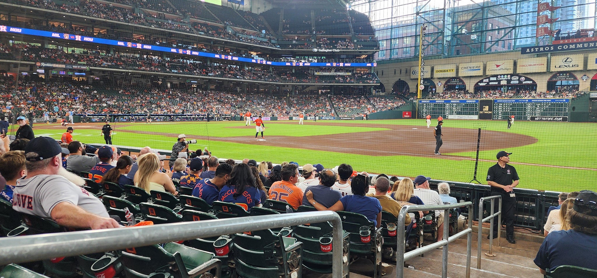 Real Fan View taken from Section 128 at Daikin Park by Michael G