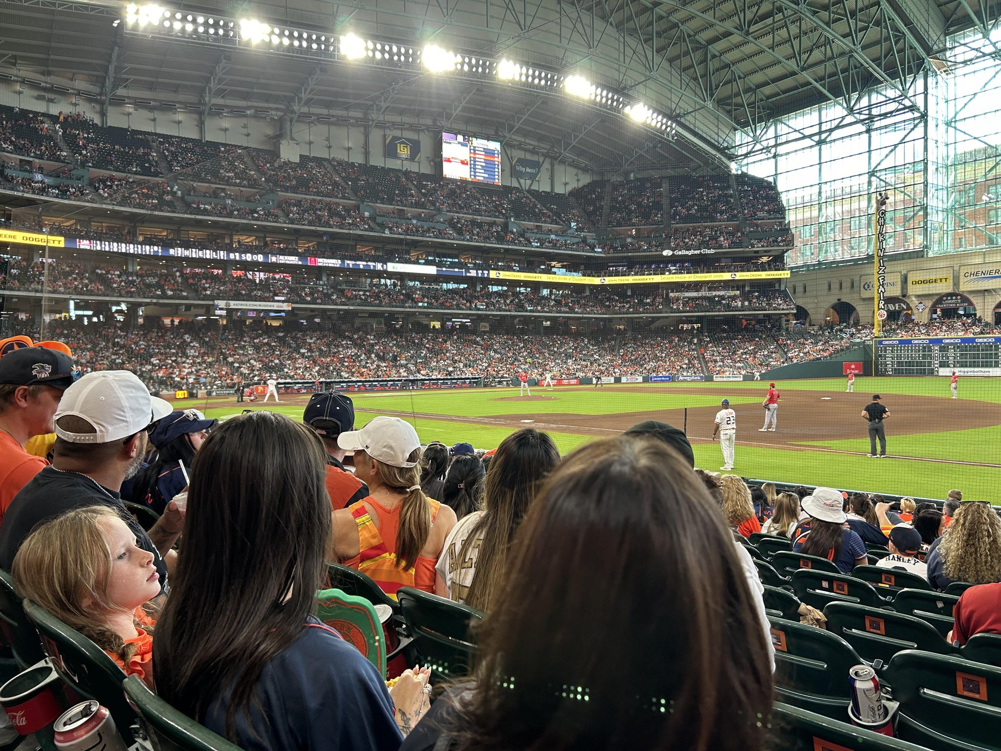 Real Fan View taken from Section 128 at Daikin Park by Megan H