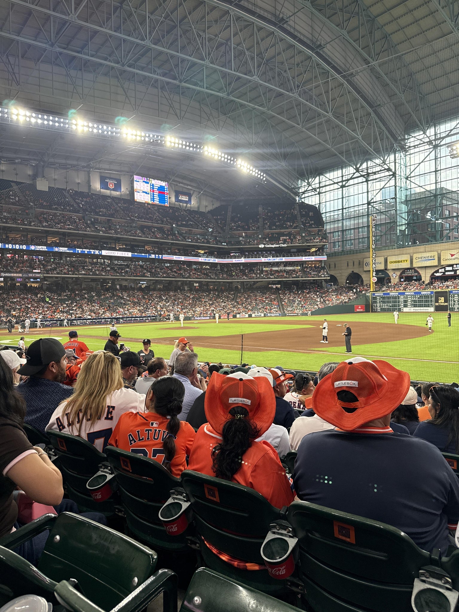 Real Fan View taken from Section 128 at Daikin Park by Allison N