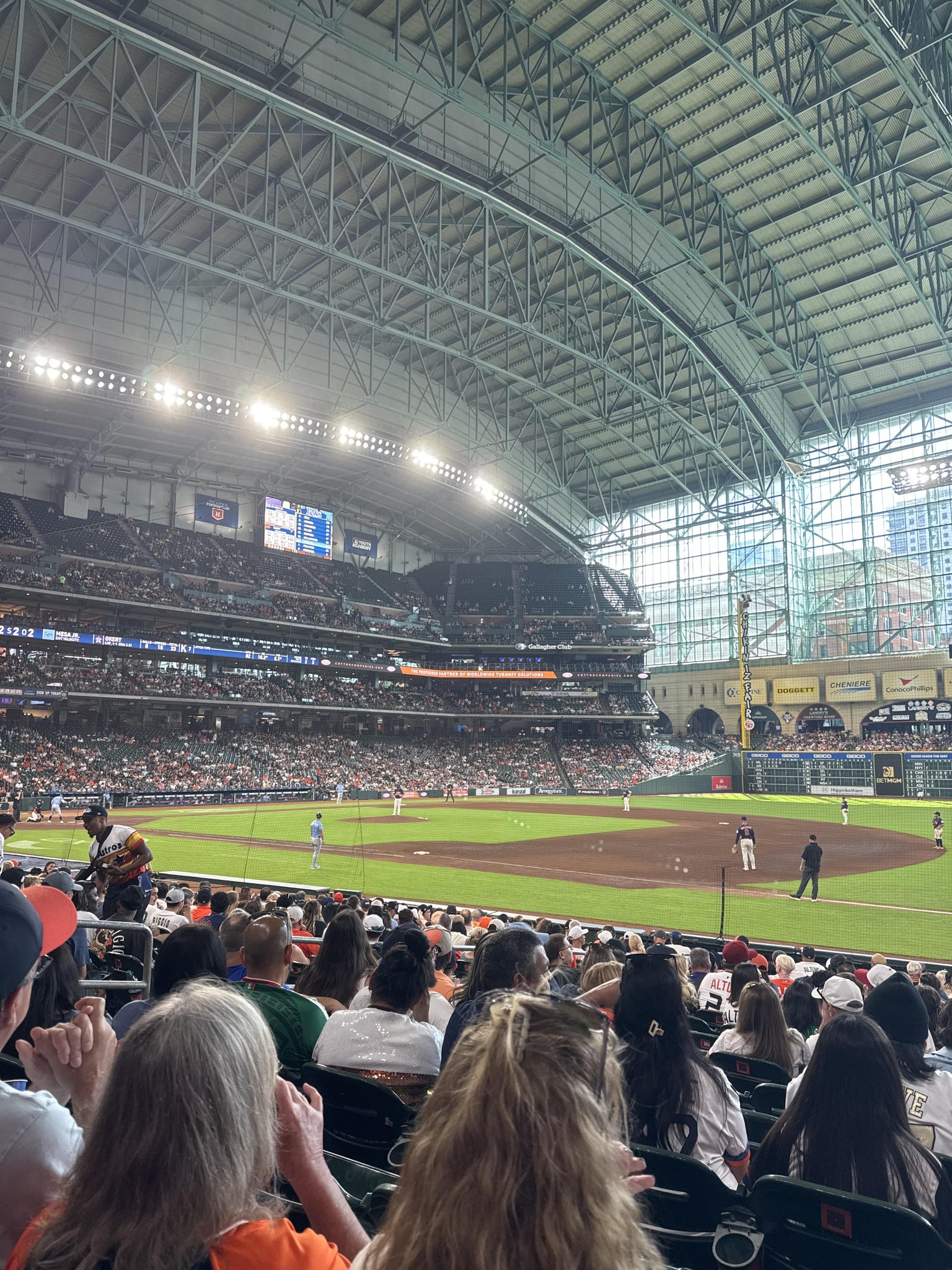 Real Fan View taken from Section 128 at Daikin Park by Ashley L
