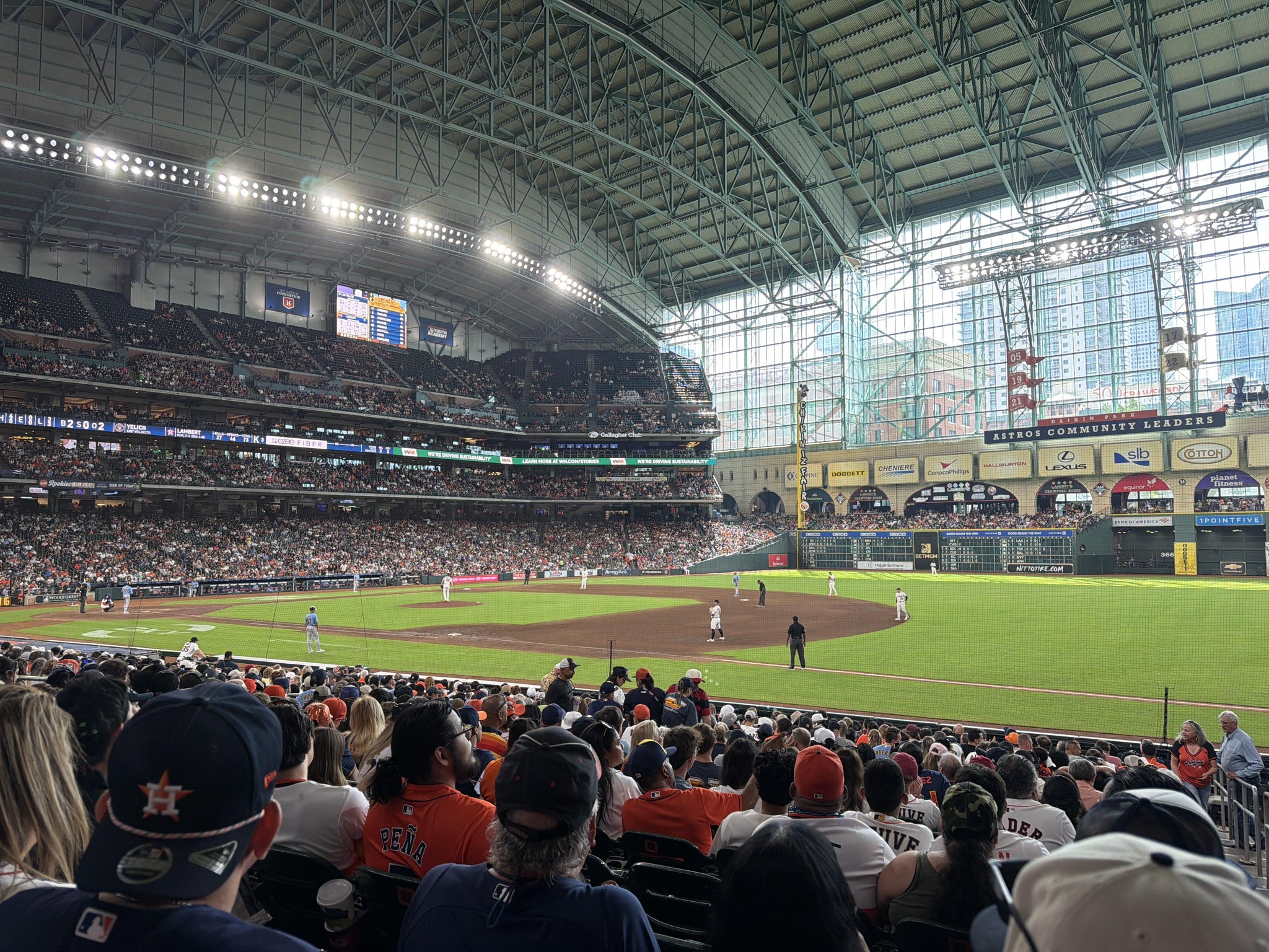 Real Fan View taken from Section 128 at Daikin Park by Yahir A