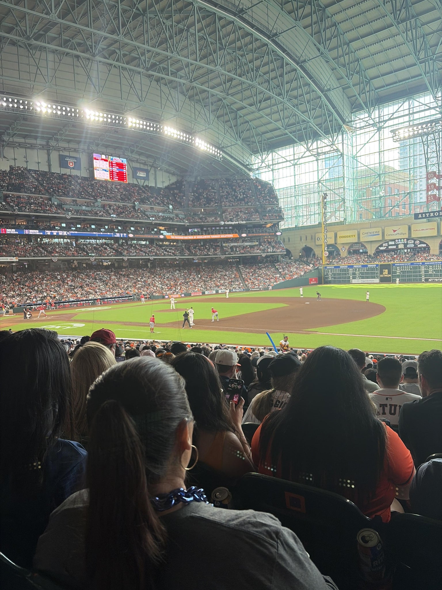 Real Fan View taken from Section 128 at Daikin Park by Justin C