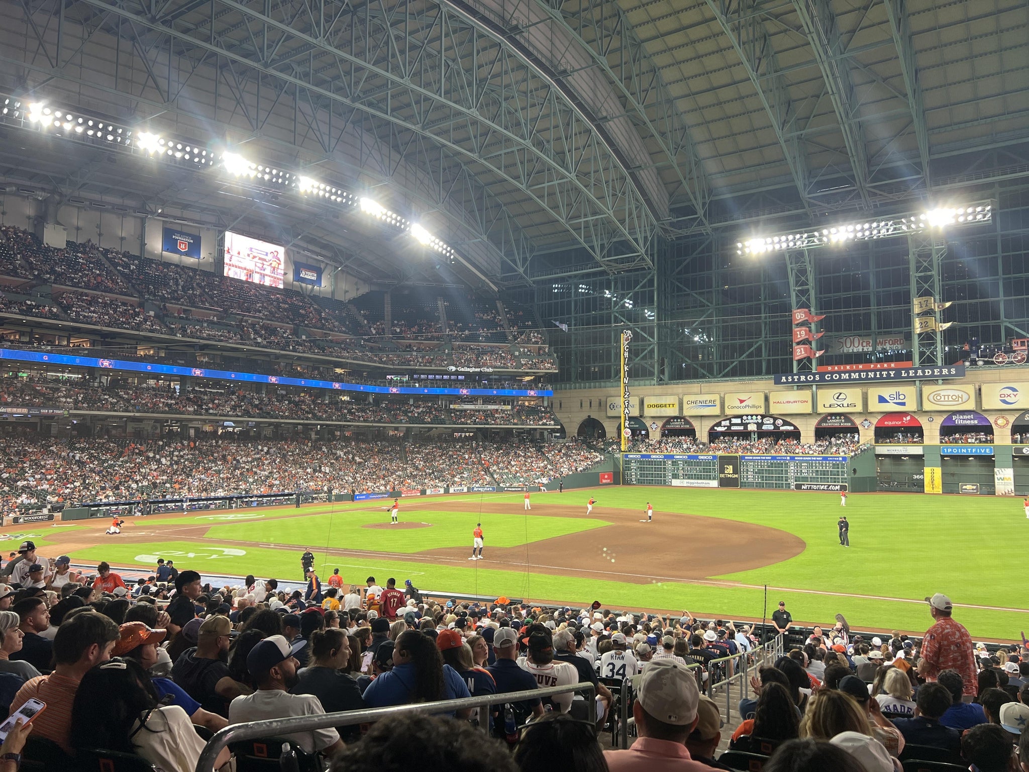 Real Fan View taken from Section 128 at Daikin Park by Kayla J