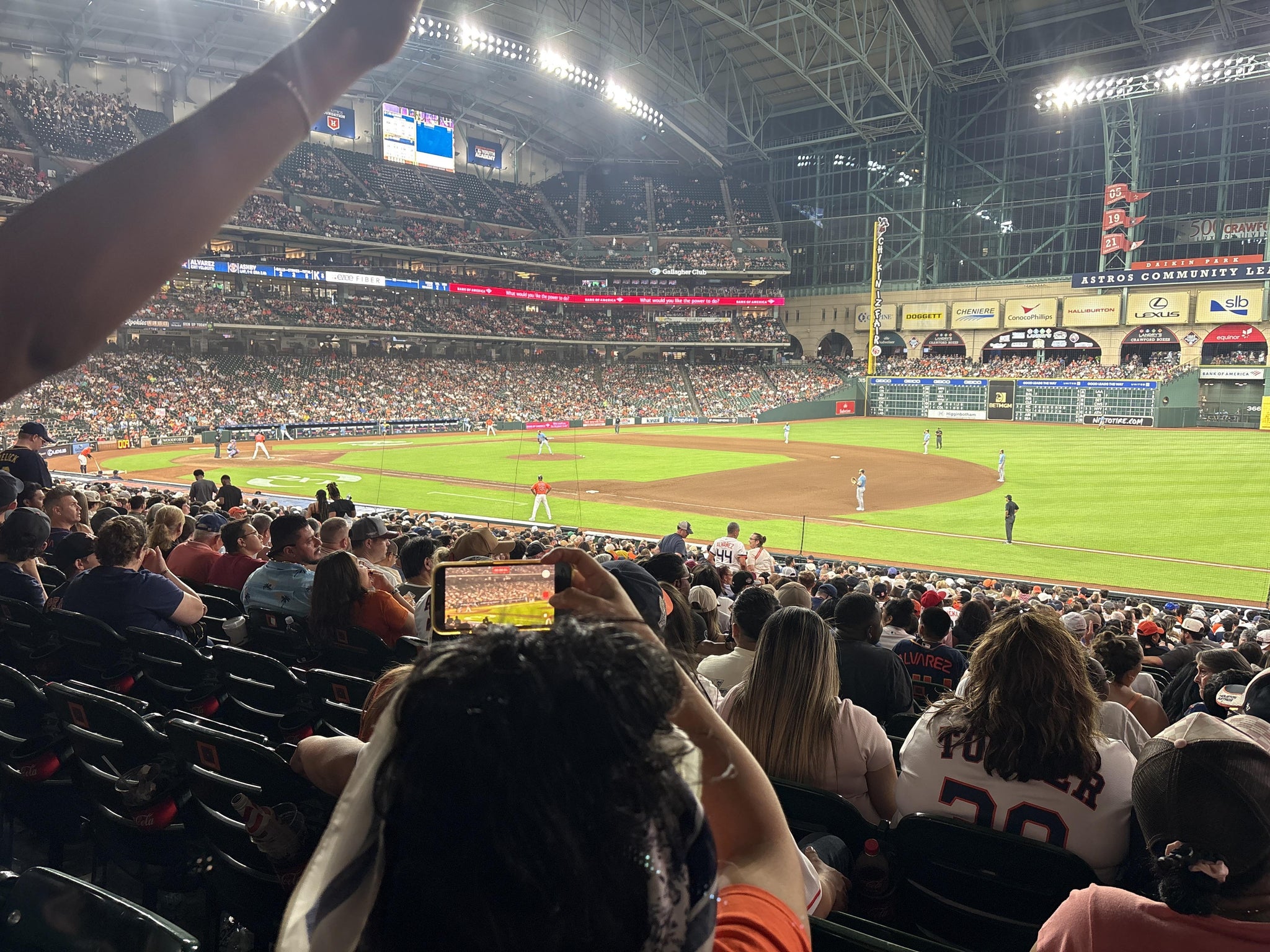 Real Fan View taken from Section 128 at Daikin Park by Shawn M