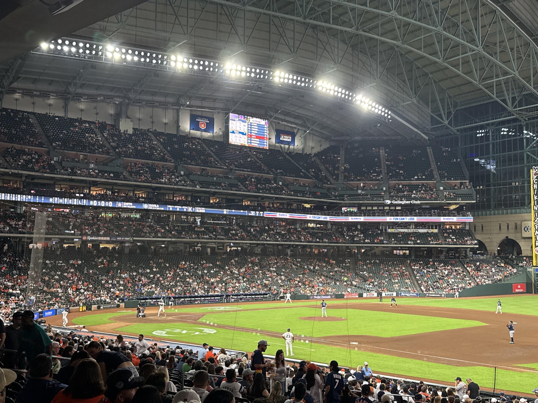 Real Fan View taken from Section 128 at Daikin Park by Kimberley R