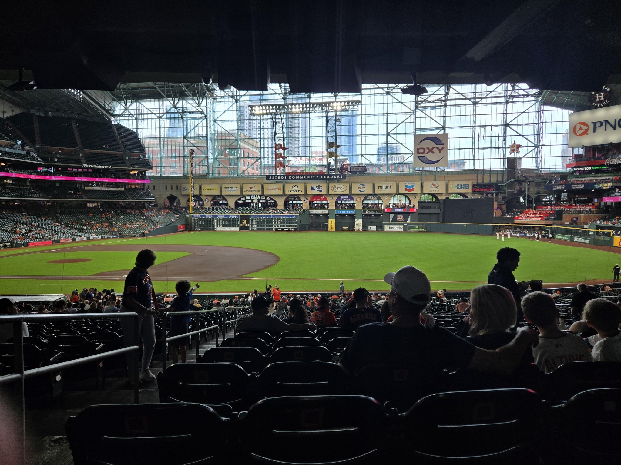 Real Fan View taken from Section 128 at Daikin Park by Claudia V