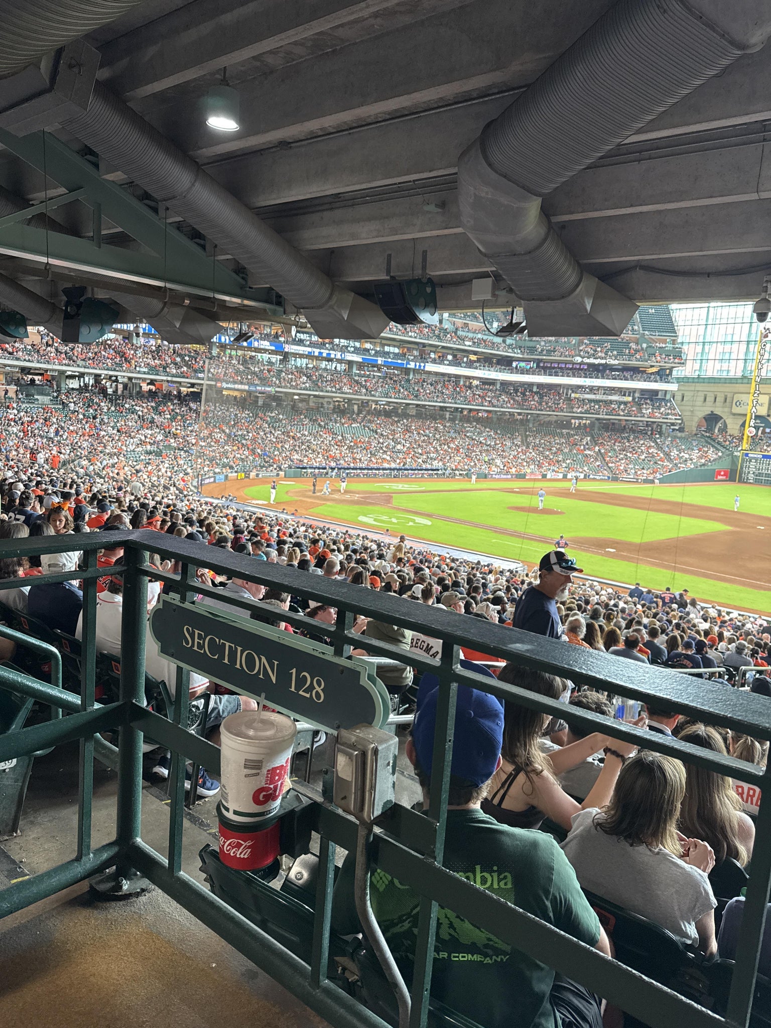Real Fan View taken from Section 128 at Daikin Park by Jacki M