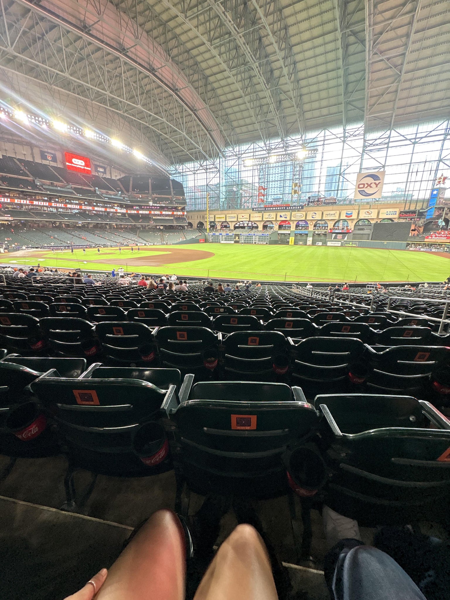 Real Fan View taken from Section 129 at Daikin Park by Alejandra Z