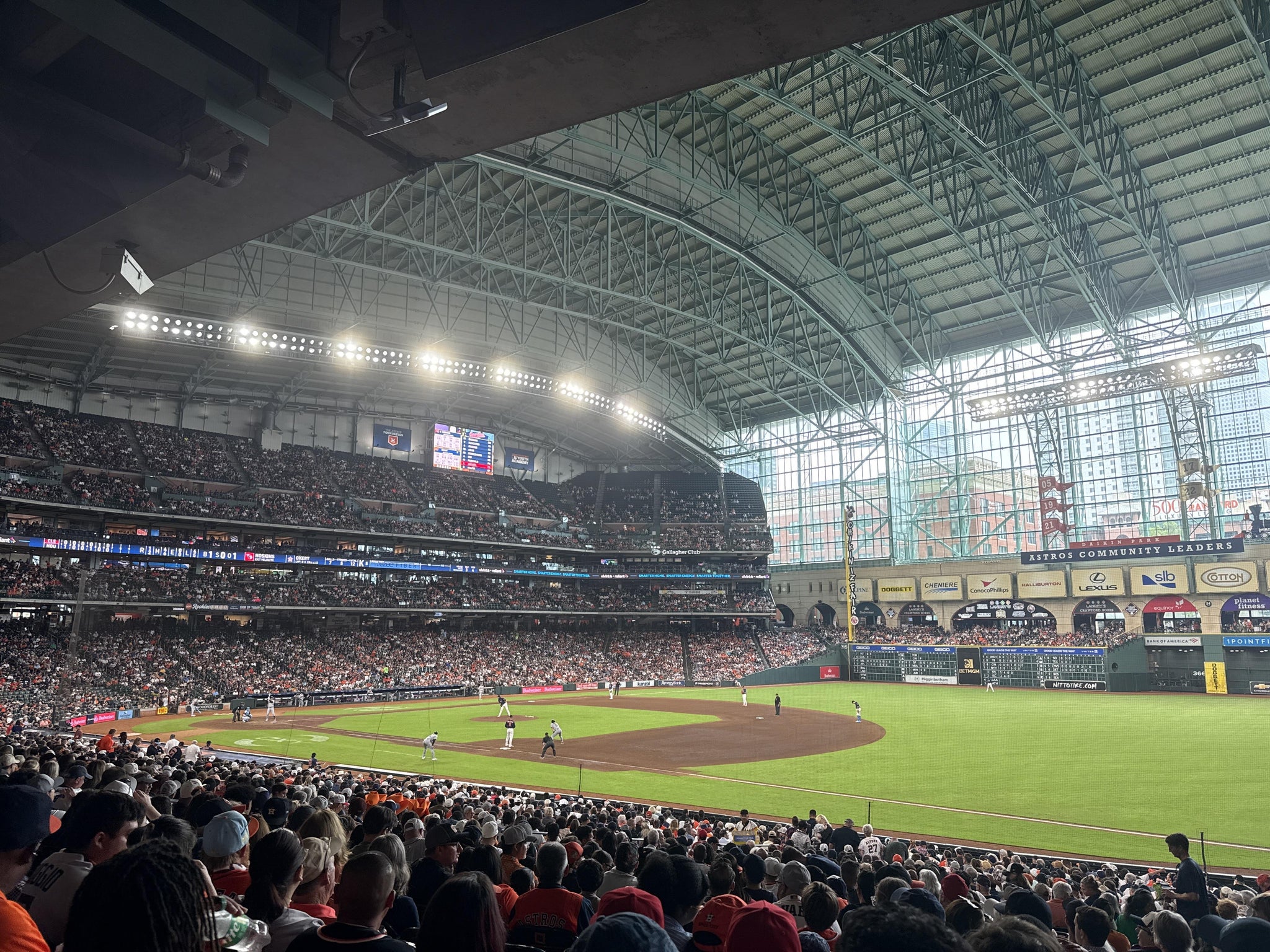 Real Fan View taken from Section 129 at Daikin Park by Crystal M