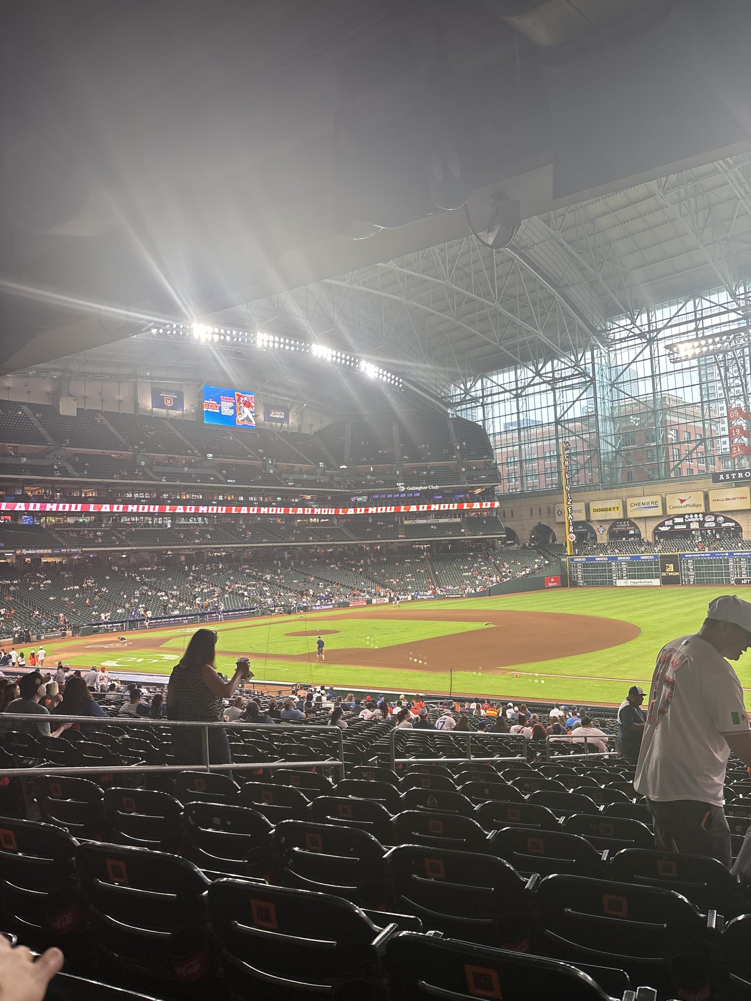 Real Fan View taken from Section 129 at Daikin Park by Anonymous User