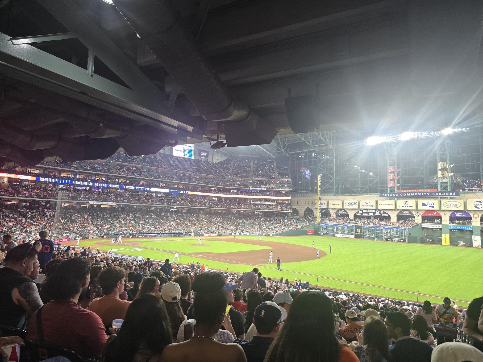 Real Fan View taken from Section 129 at Daikin Park by Cory T