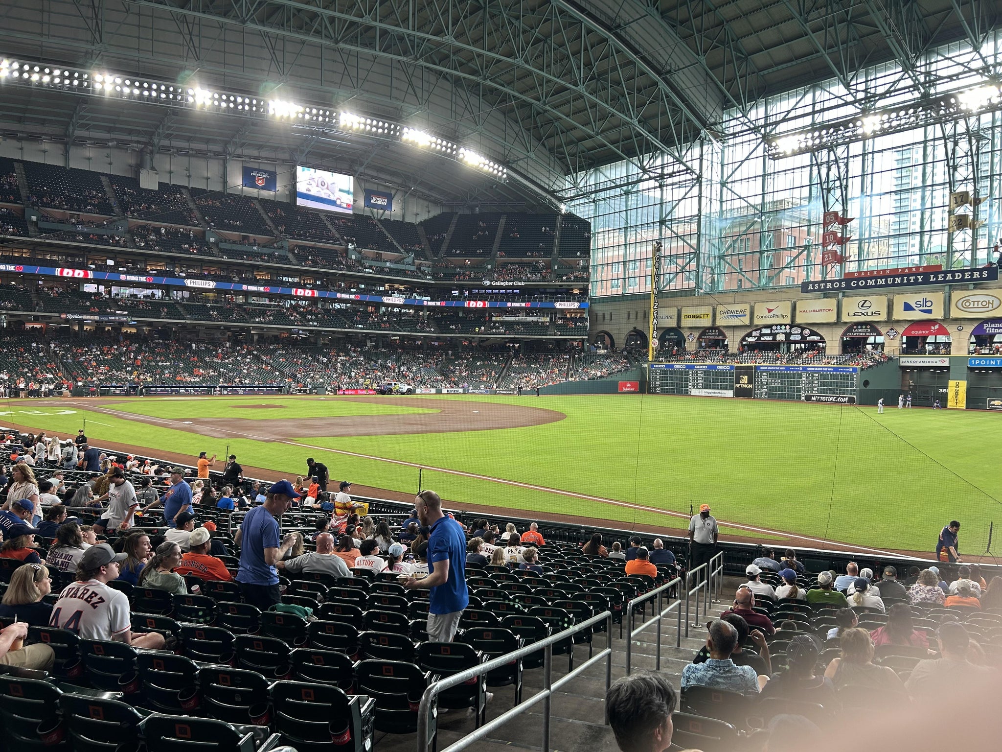 Real Fan View taken from Section 132 at Daikin Park by Mary H