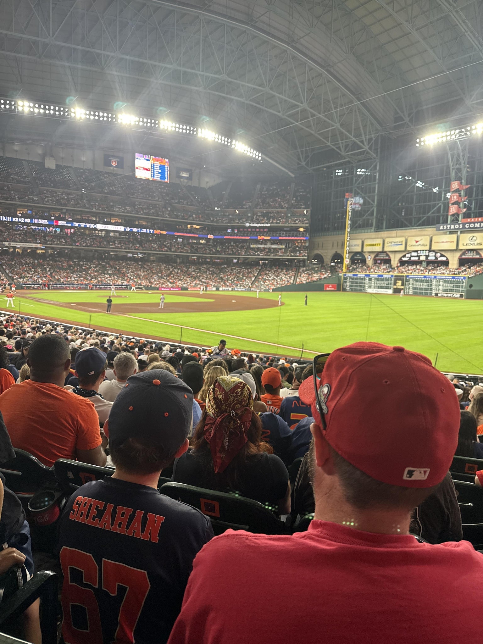 Real Fan View taken from Section 132 at Daikin Park by Alex A