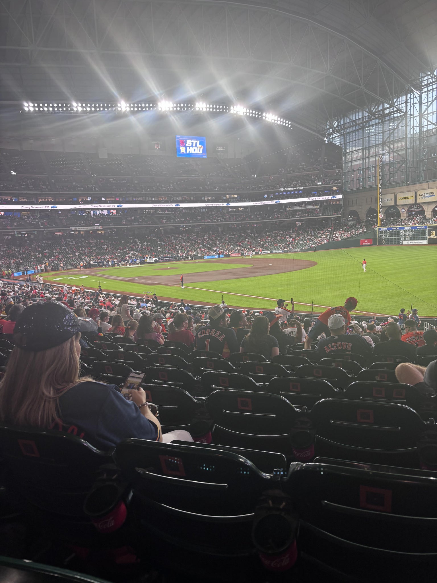 Real Fan View taken from Section 132 at Daikin Park by Michael T