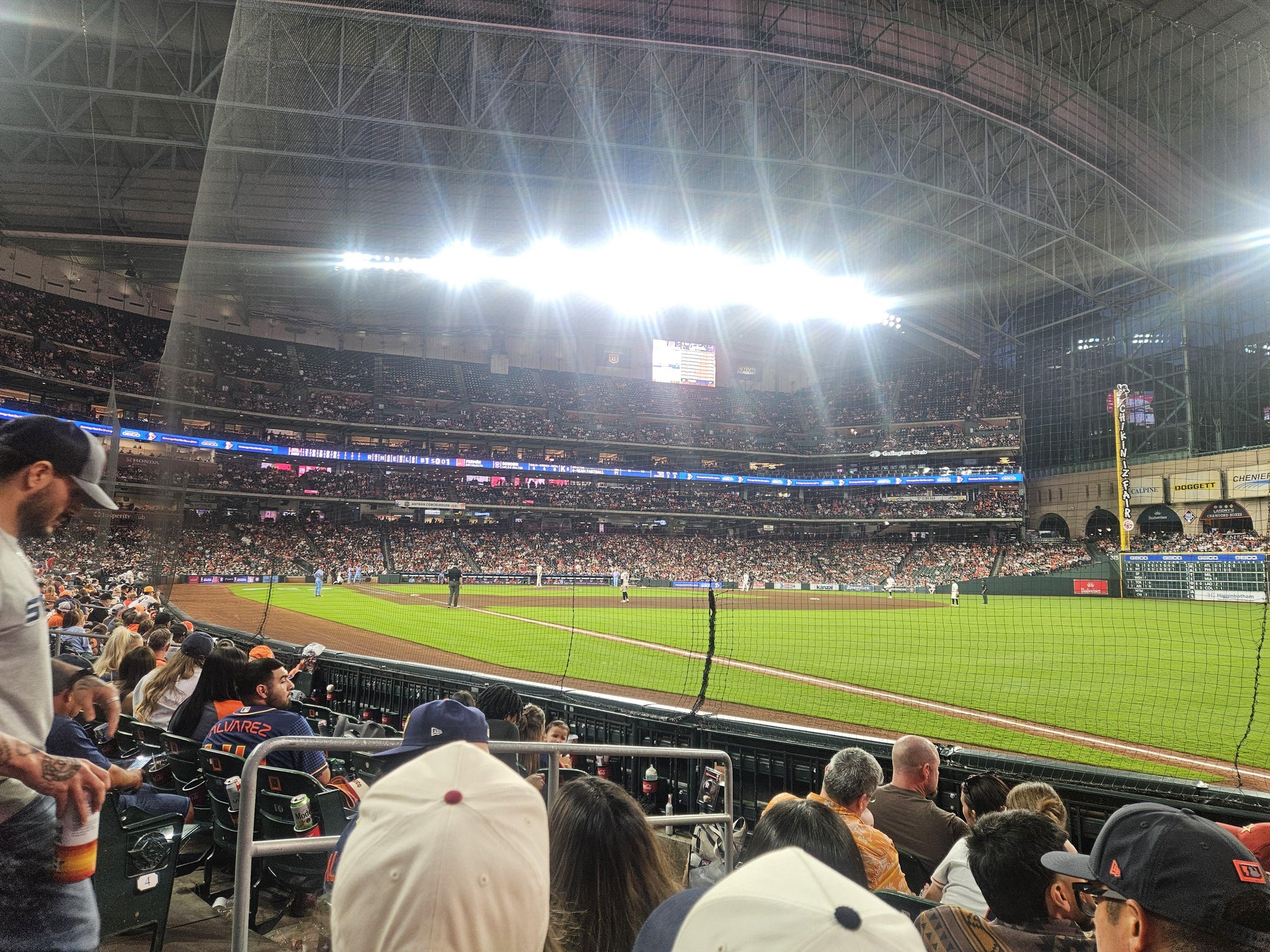 Real Fan View taken from Section 132 at Daikin Park by Antonio A