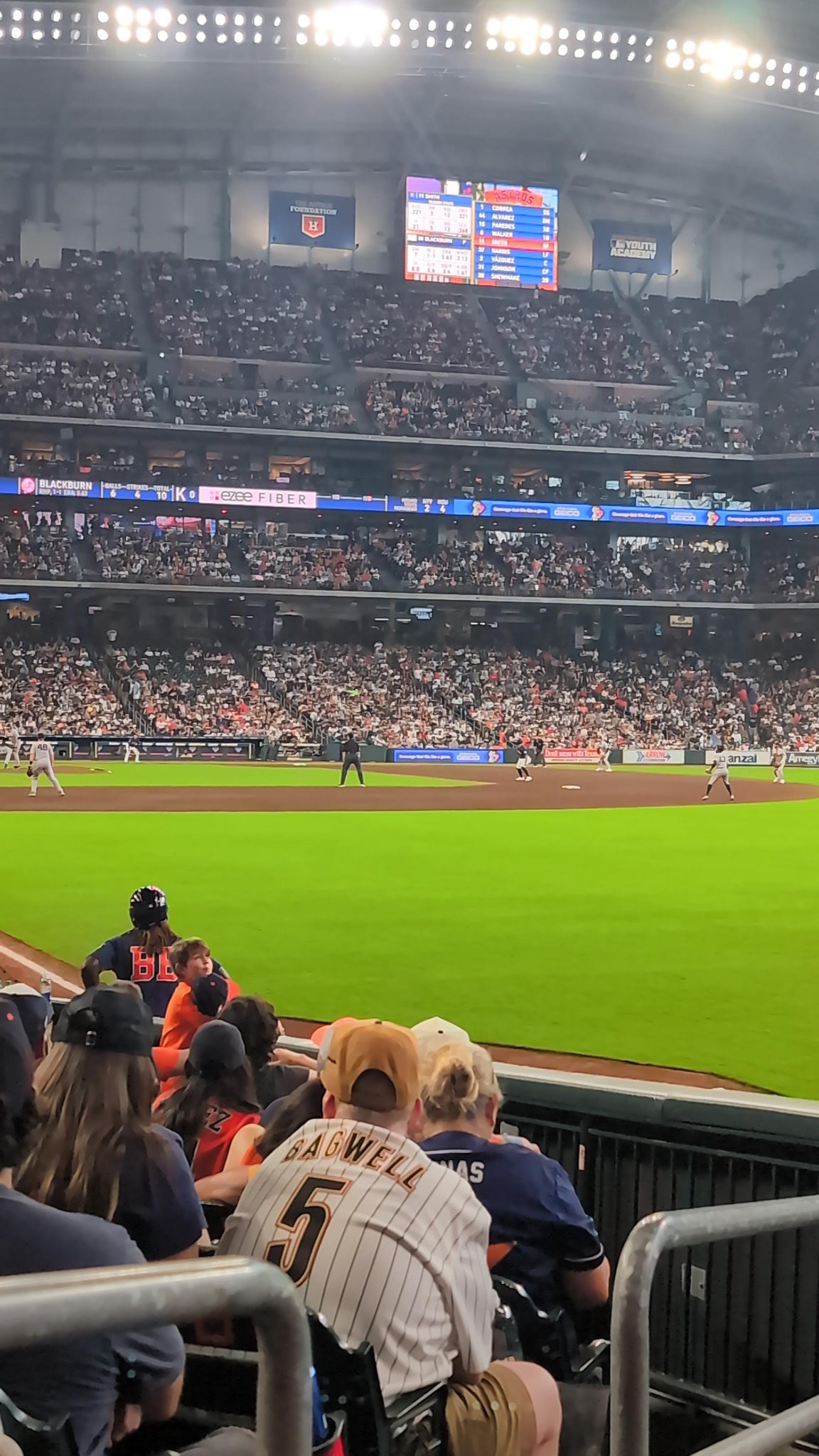 Real Fan View taken from Section 134 at Daikin Park by Rhapsody S