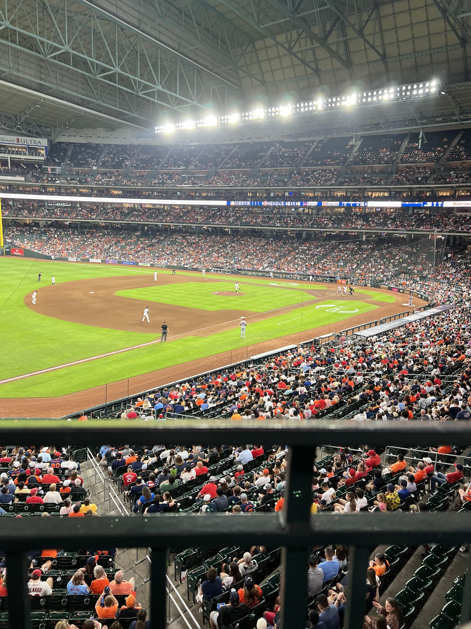 Real Fan View taken from Section 207 at Daikin Park by Debra M