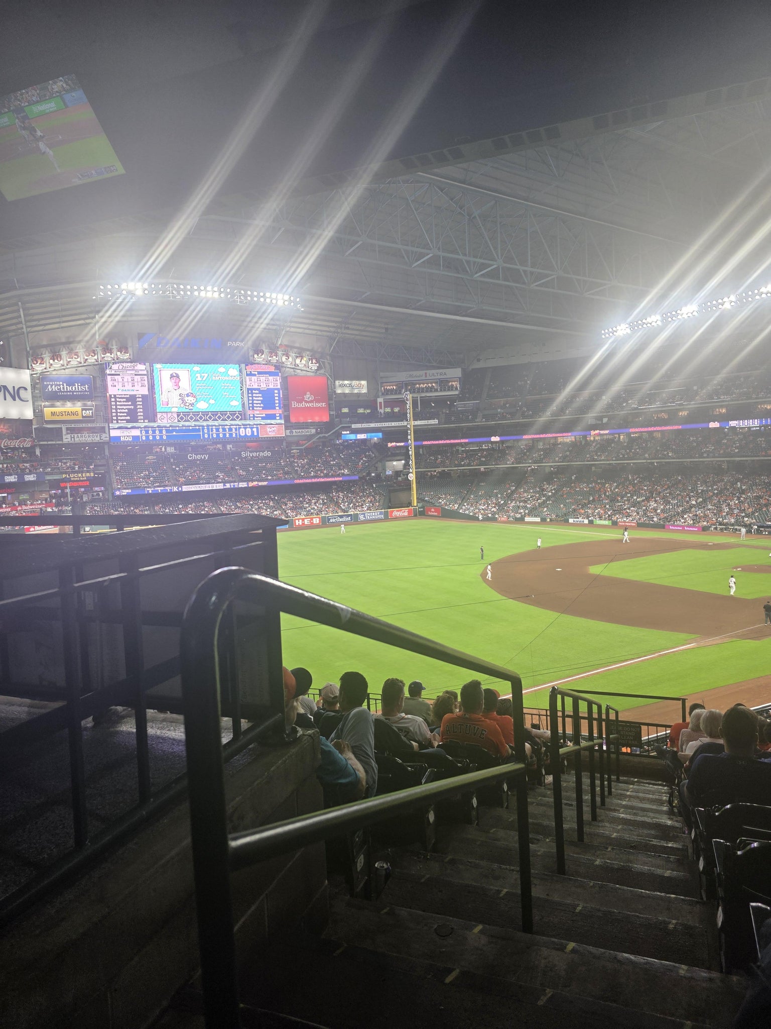 Real Fan View taken from Section 207 at Daikin Park by Jose R