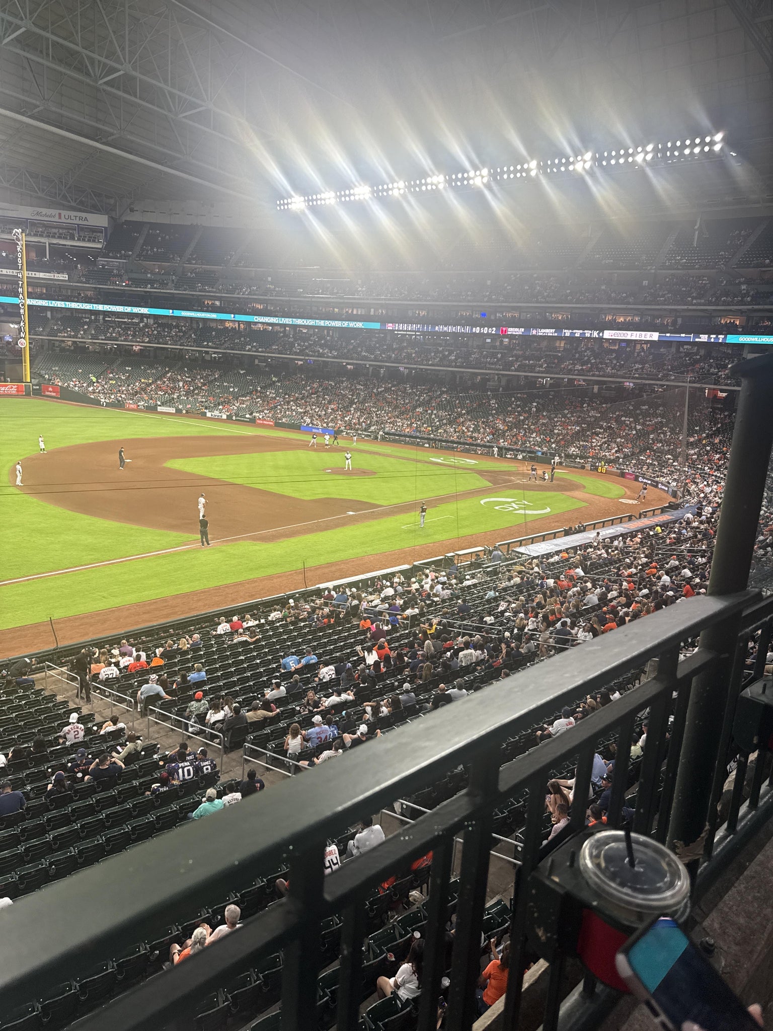 Real Fan View taken from Section 208 at Daikin Park by Dane B