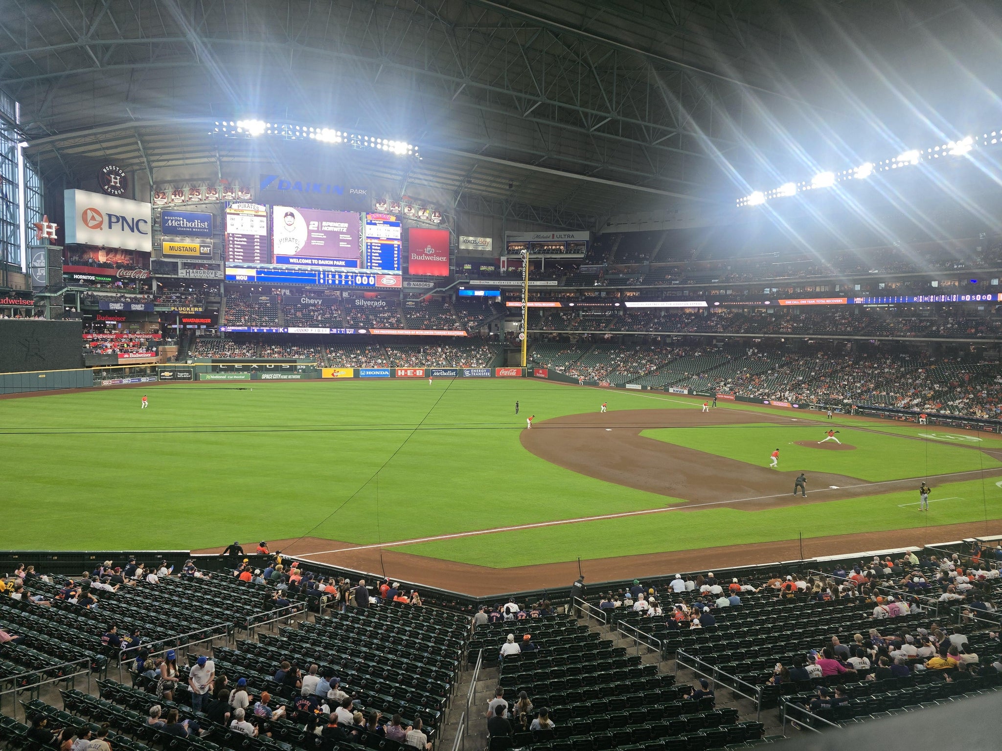 Real Fan View taken from Section 208 at Daikin Park by Adam M