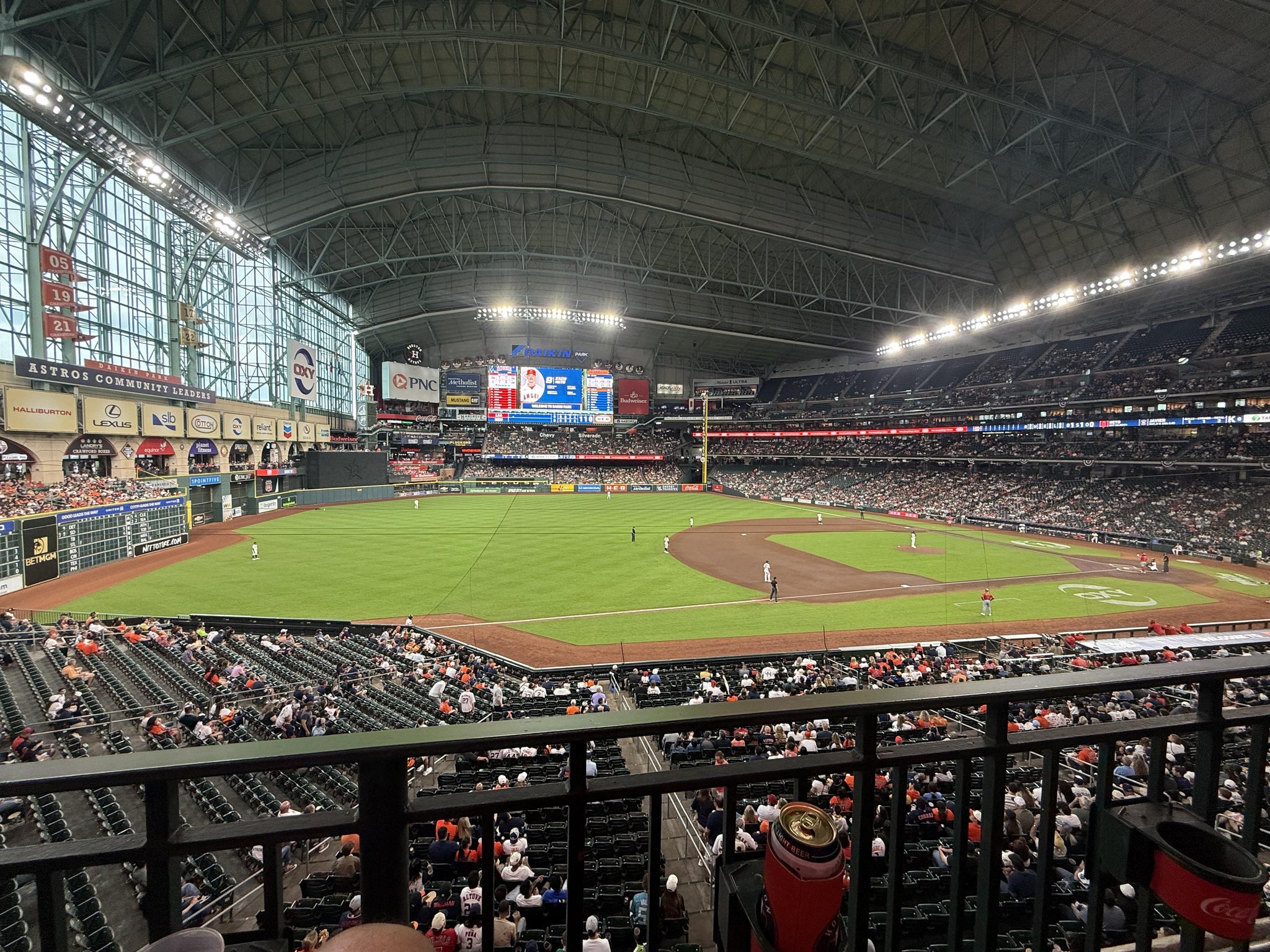 Real Fan View taken from Section 209 at Daikin Park by Roy F