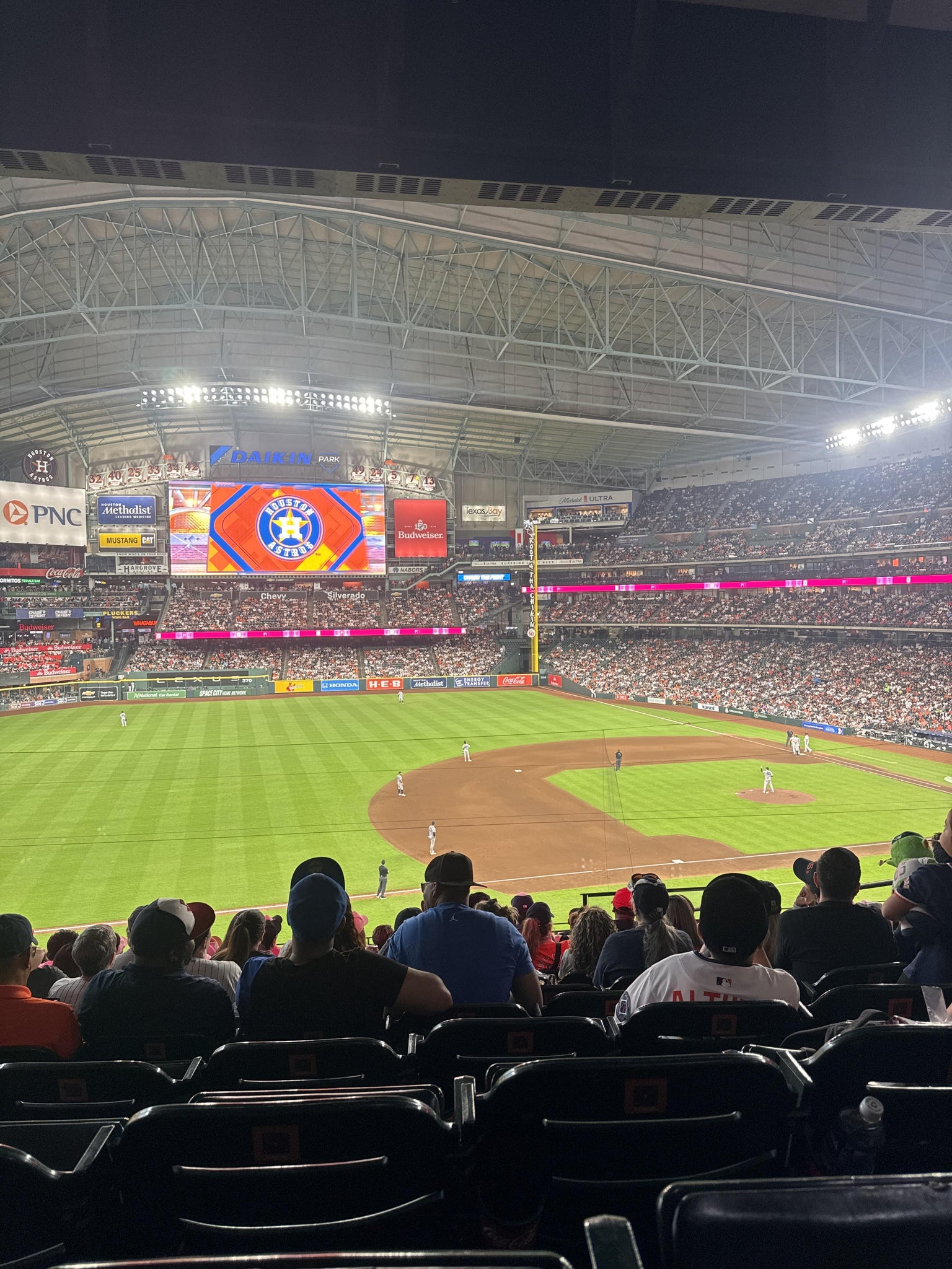 Real Fan View taken from Section 210 at Daikin Park by Trisha K