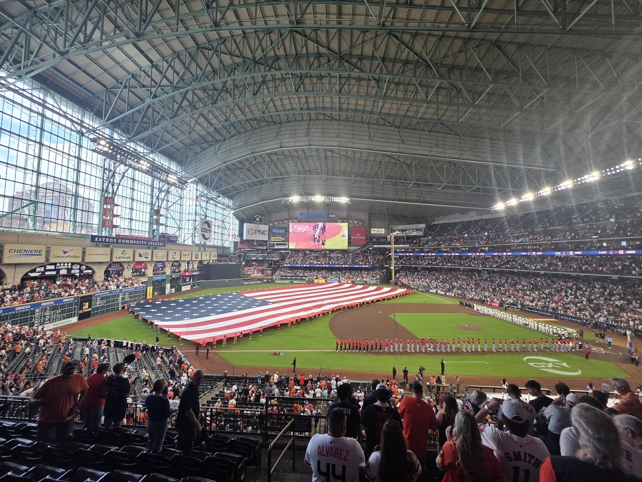 Real Fan View taken from Section 211 at Daikin Park by Scott S