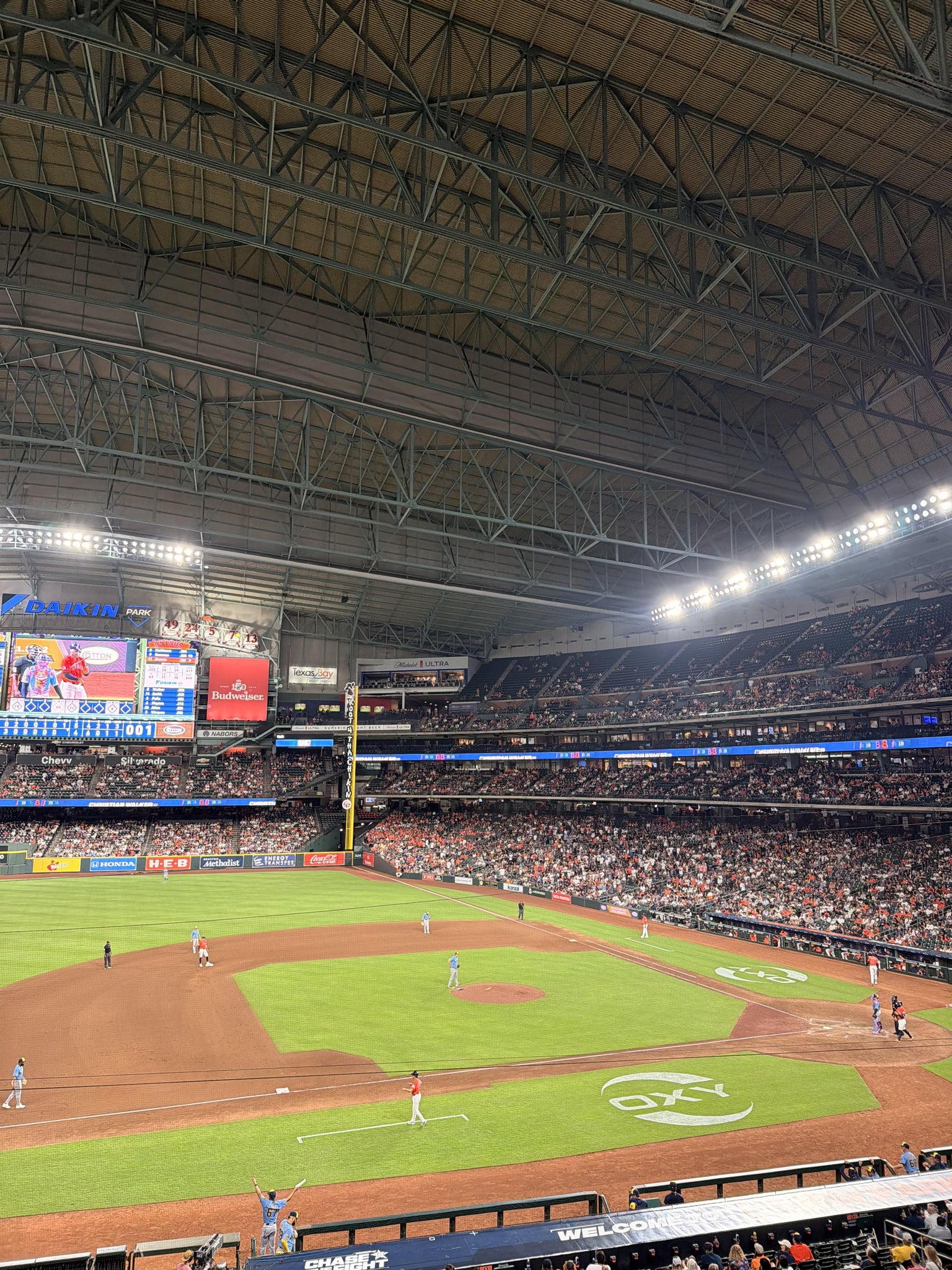 Real Fan View taken from Section 212 at Daikin Park by Yuli K