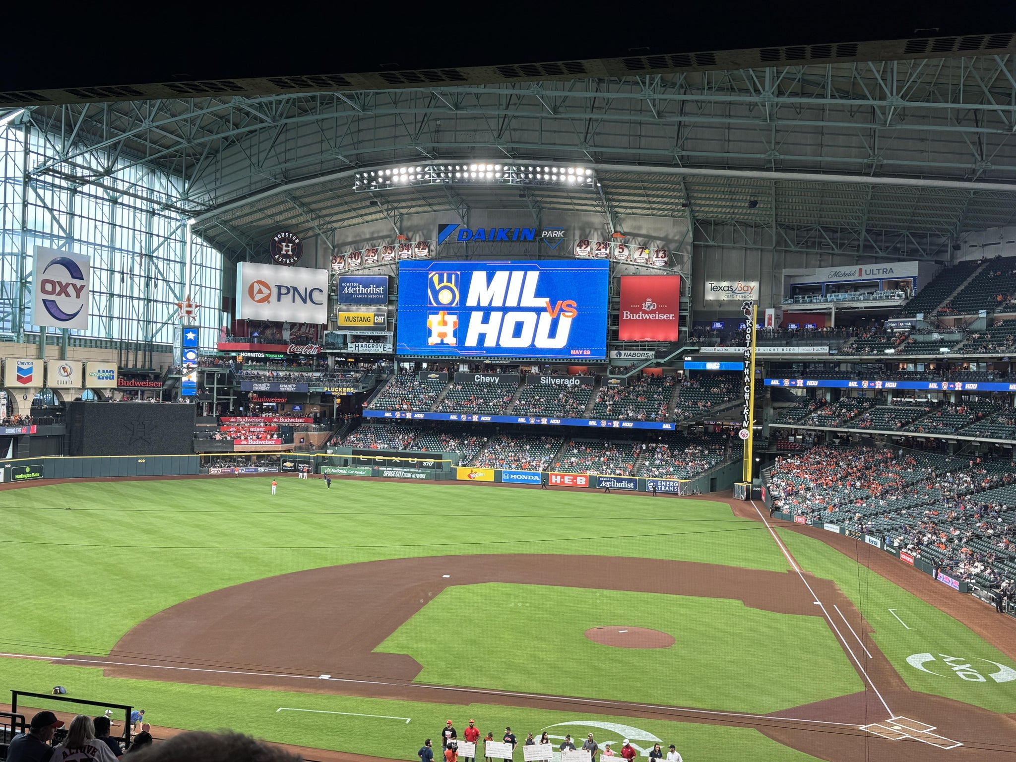Real Fan View taken from Section 214 at Daikin Park by Rusty C