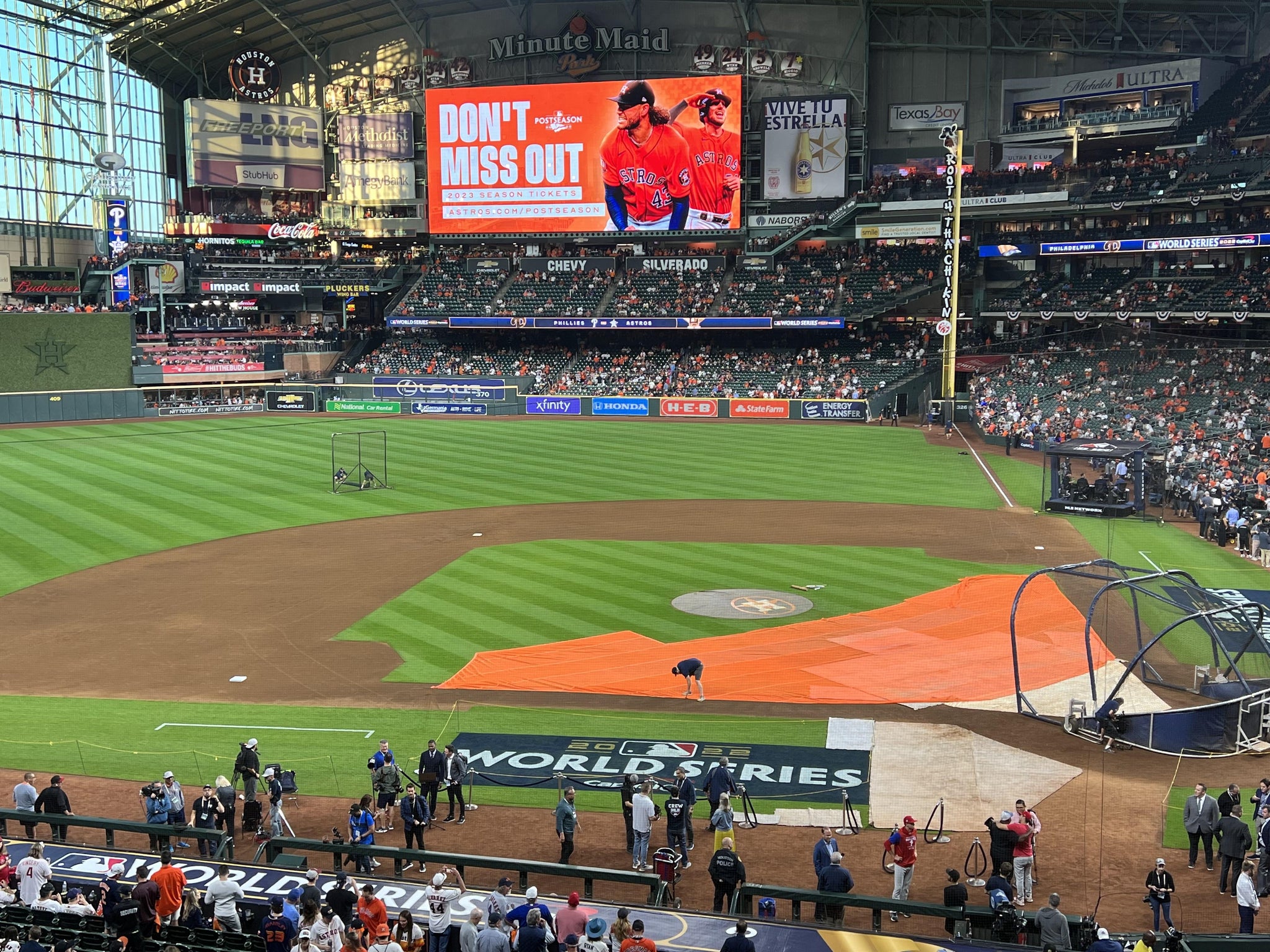 Real Fan View taken from Section 214 at Daikin Park by Annie J