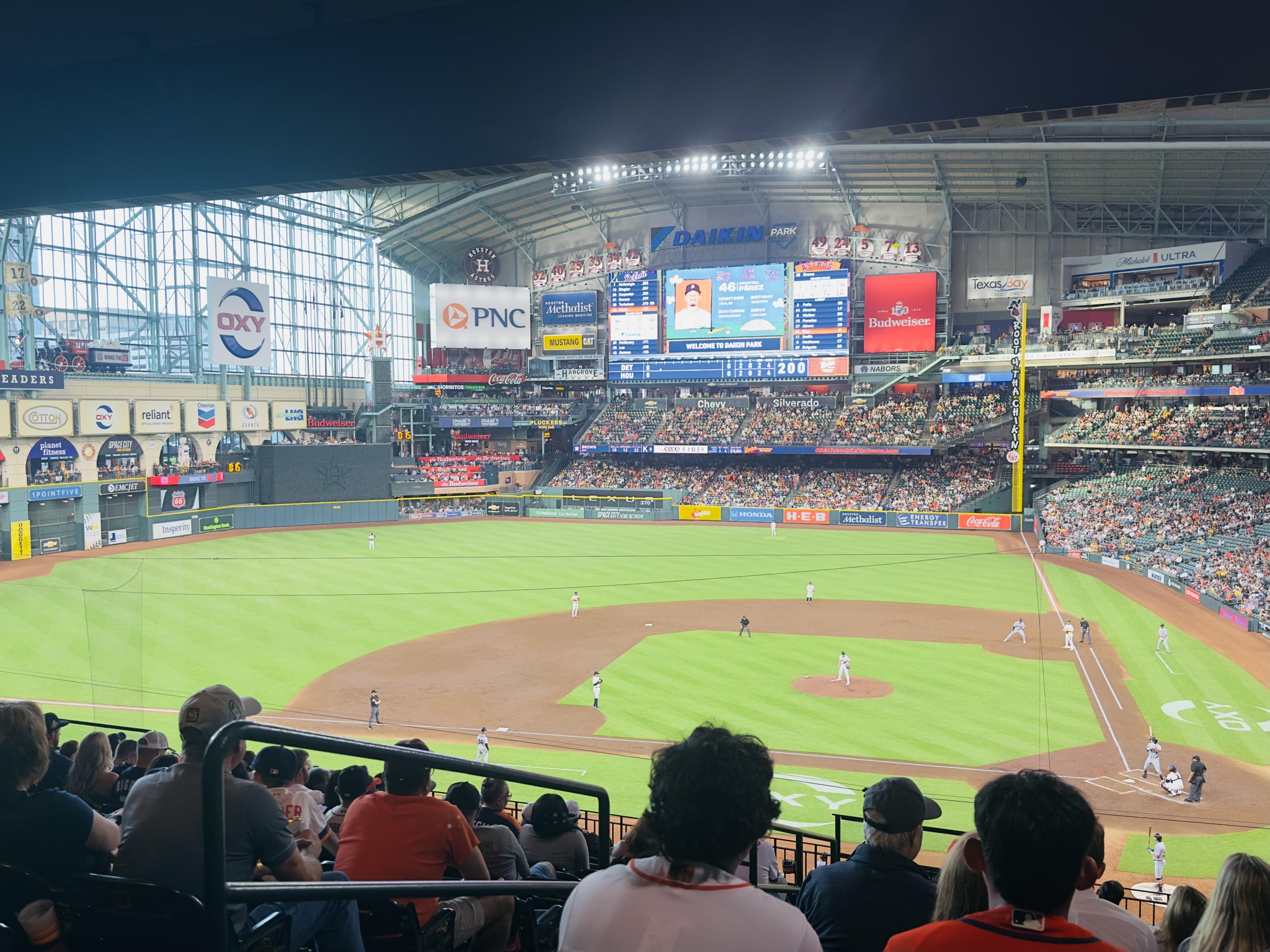 Real Fan View taken from Section 215 at Daikin Park by Lauren A