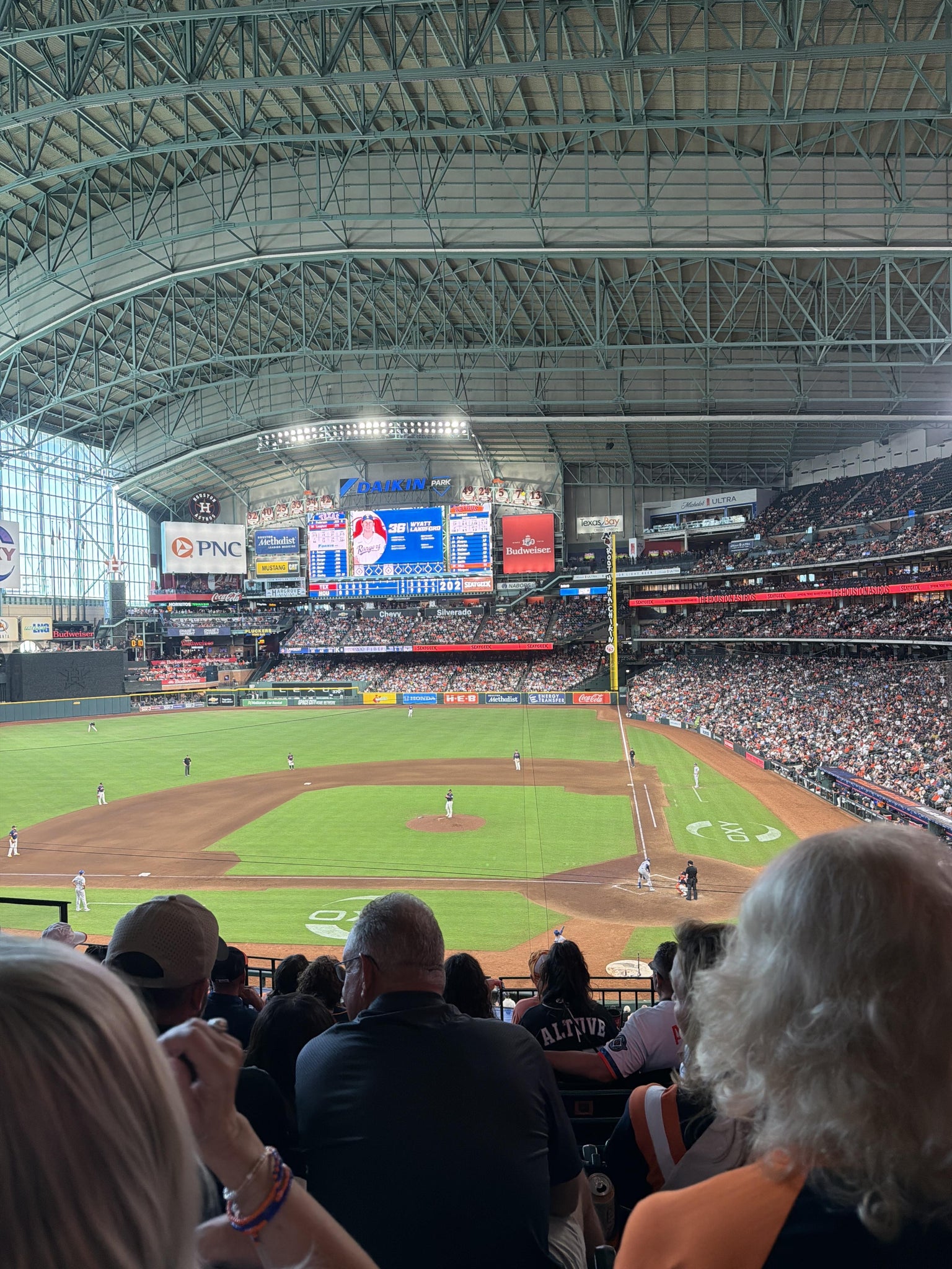 Real Fan View taken from Section 215 at Daikin Park by Anonymous User