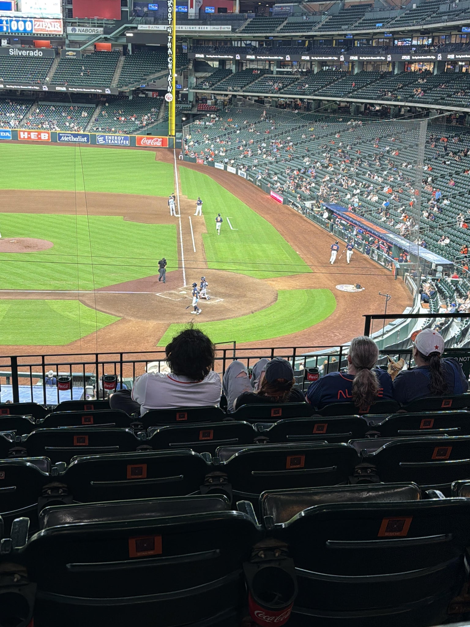 Real Fan View taken from Section 215 at Daikin Park by Roger A