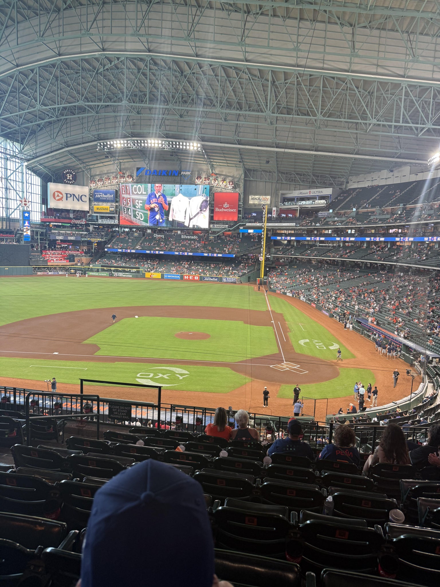 Real Fan View taken from Section 215 at Daikin Park by Raul F