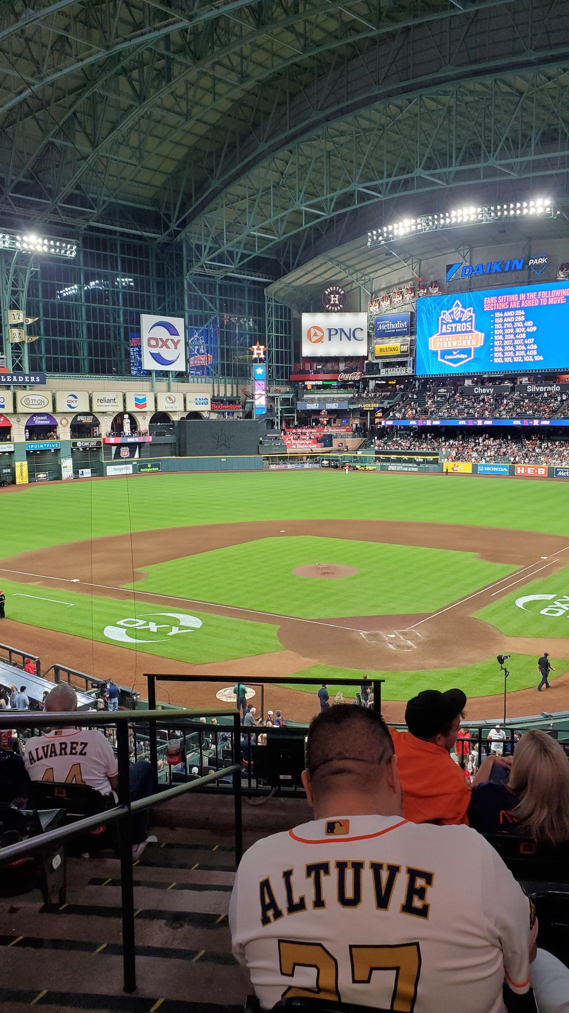 Real Fan View taken from Section 218 at Daikin Park by Eric G