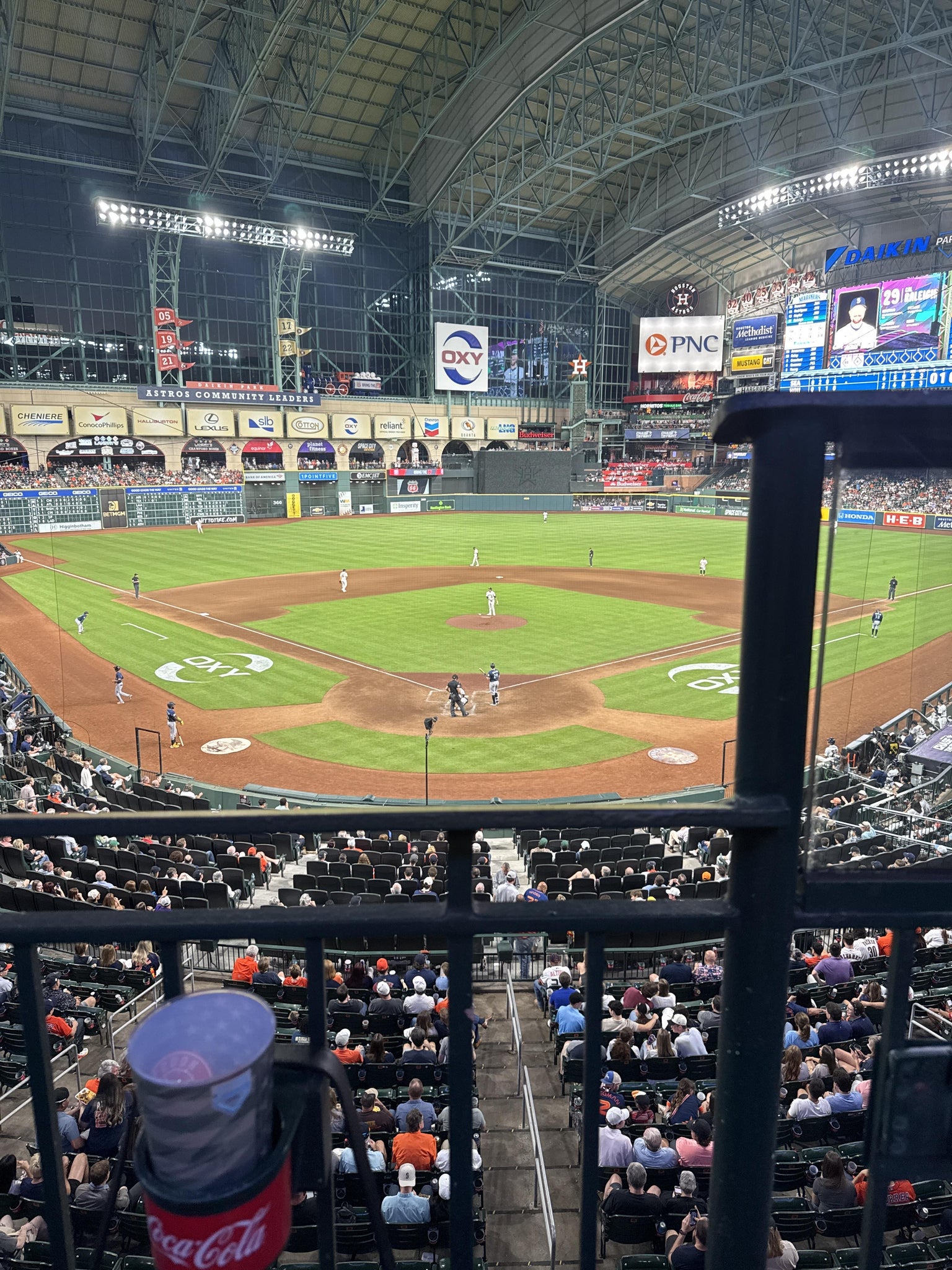 Real Fan View taken from Section 219 at Daikin Park by Maria R