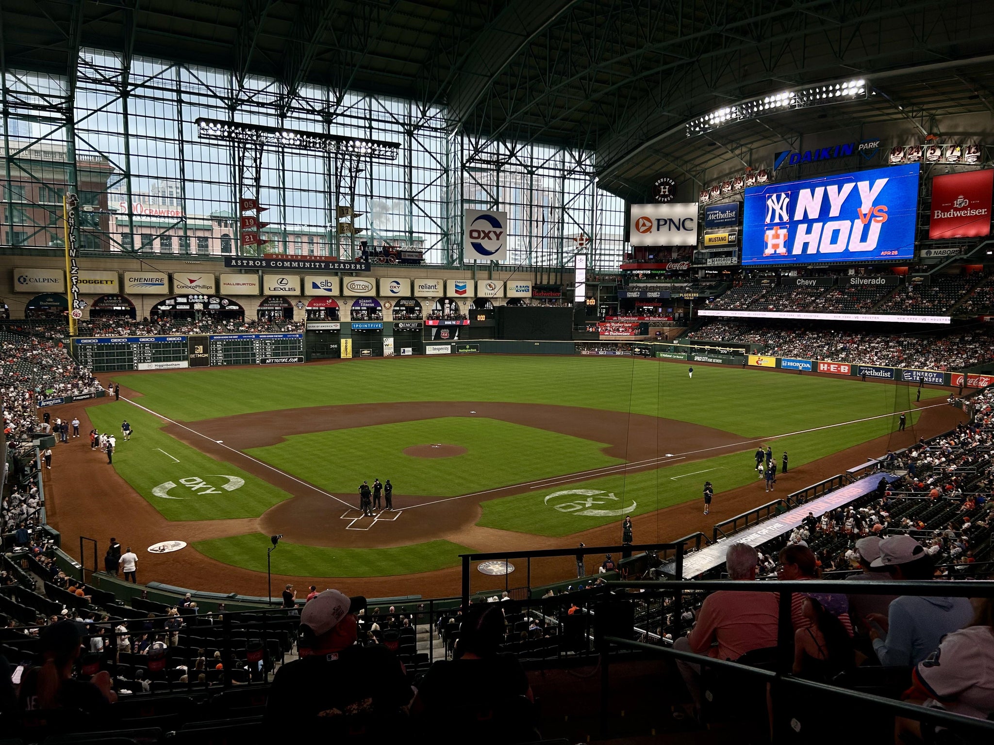Real Fan View taken from Section 220 at Daikin Park by Luke W