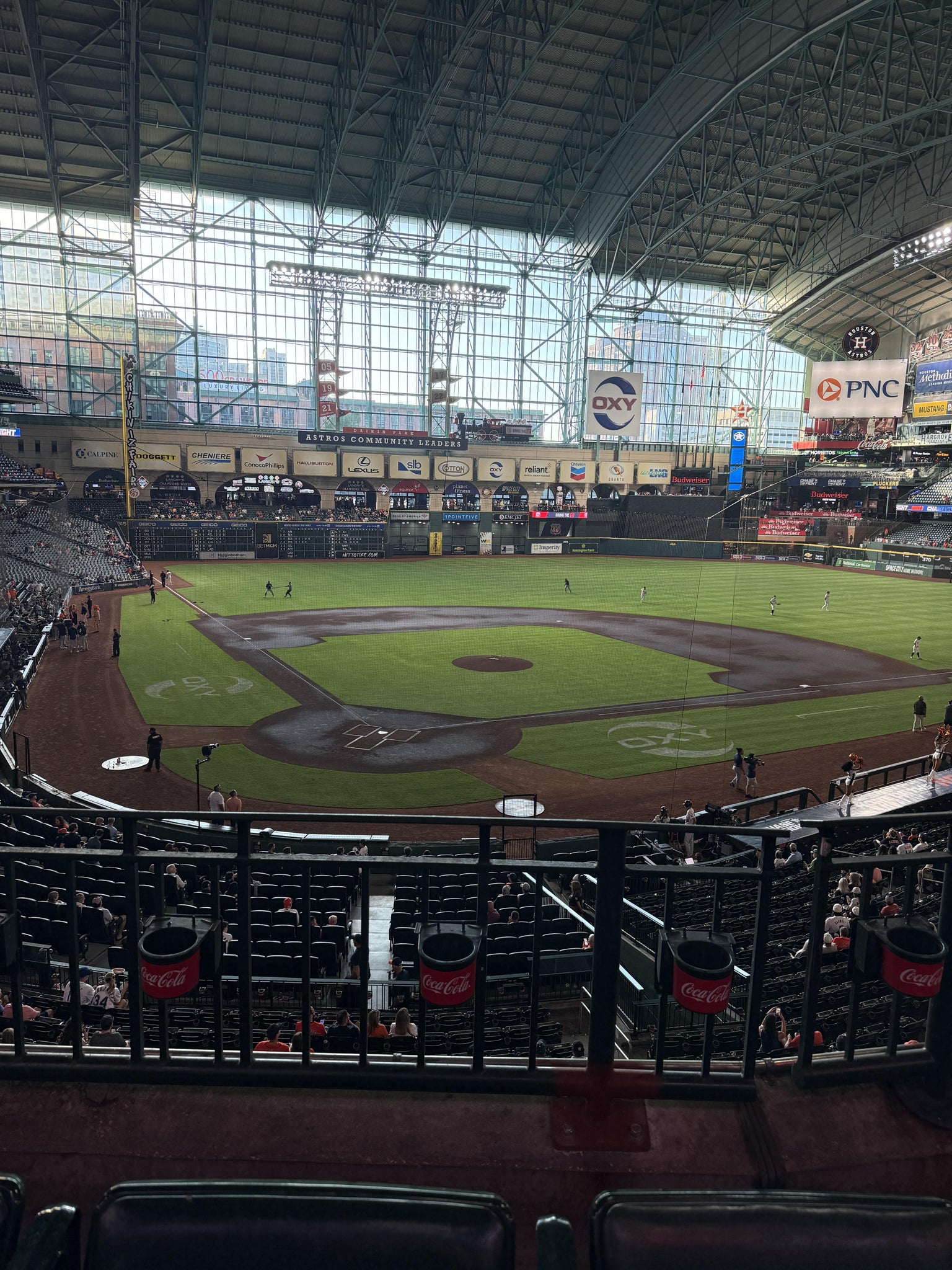 Real Fan View taken from Section 221 at Daikin Park by Jay R