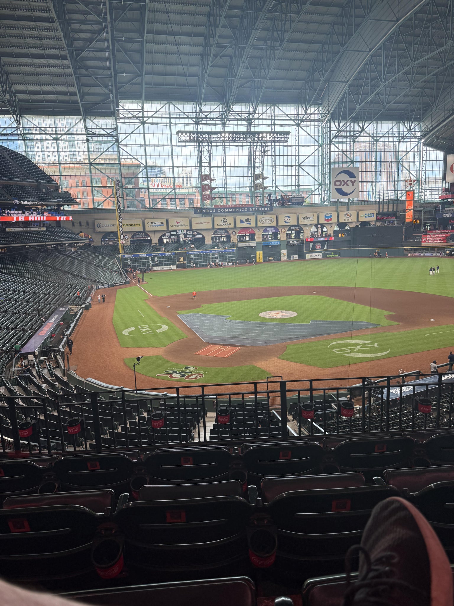 Real Fan View taken from Section 221 at Daikin Park by Benjamin R