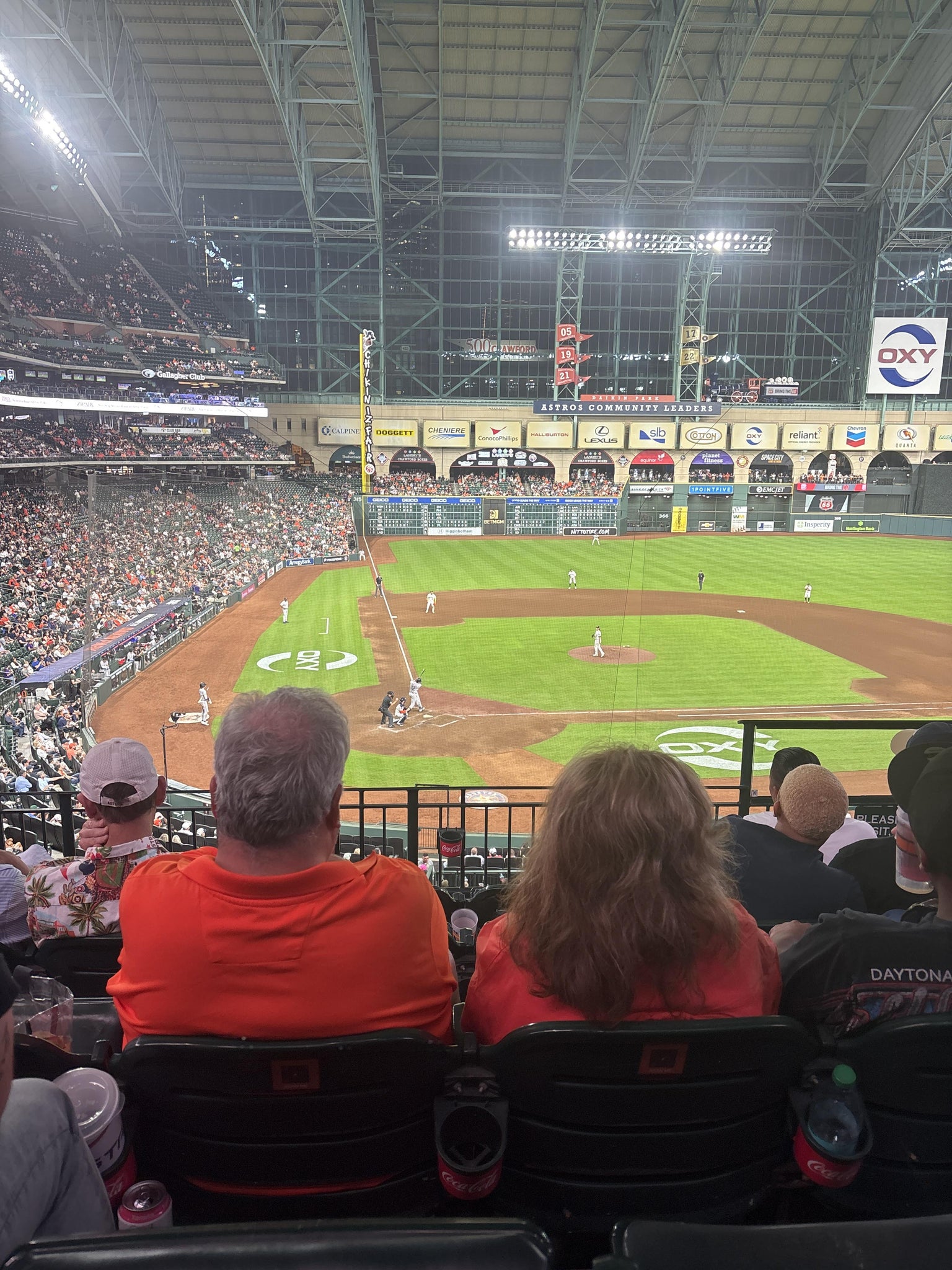 Real Fan View taken from Section 222 at Daikin Park by Jacob L